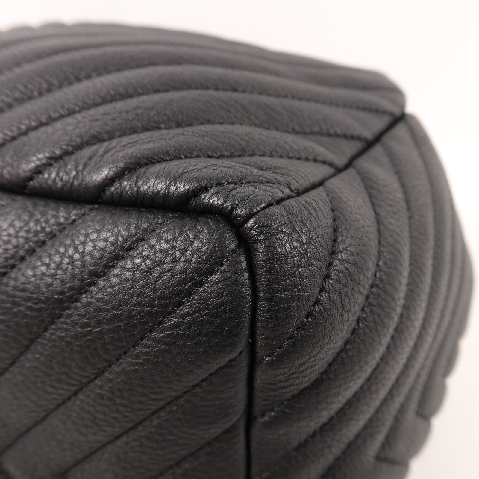 CHANEL 牛皮皮革2way Shoulder Bag銀扣鏈帶肩背袋