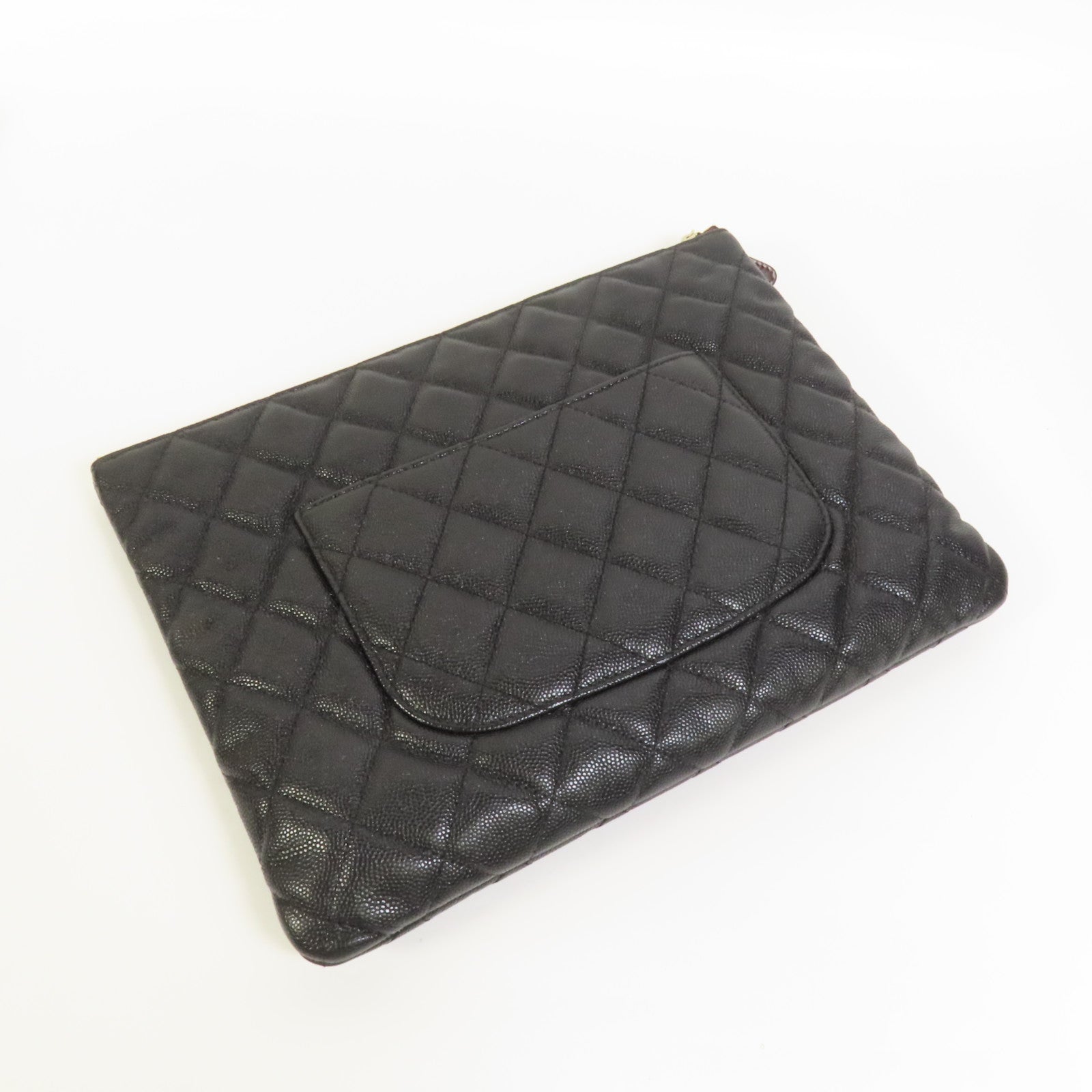 CHANEL 牛皮皮革Classic Zipped Pouch金扣手拿包