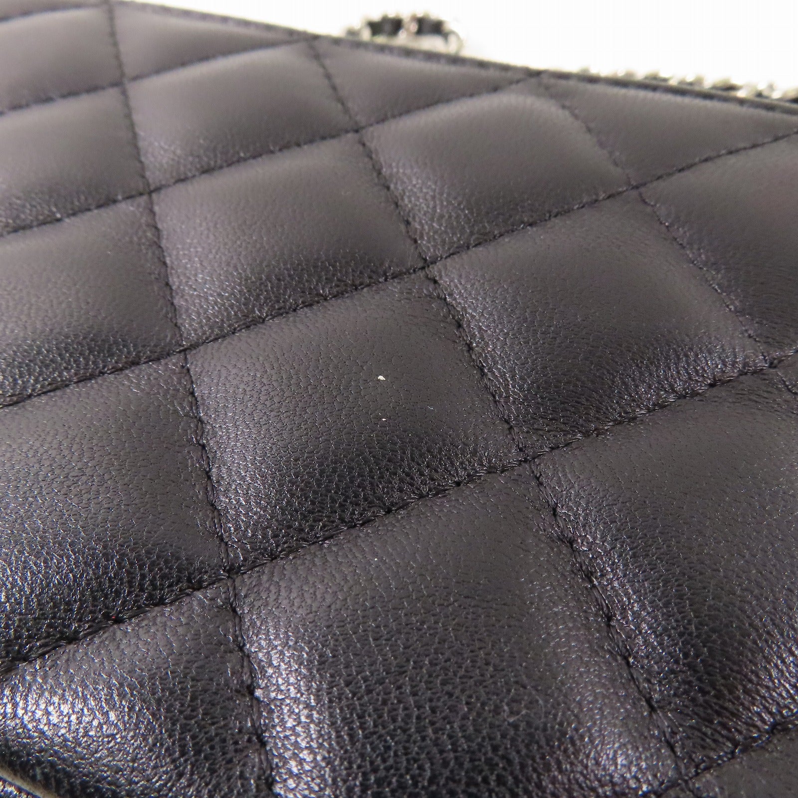 CHANEL 【激減優惠】羊皮皮革Chain Shoulder銀扣鏈帶肩背袋