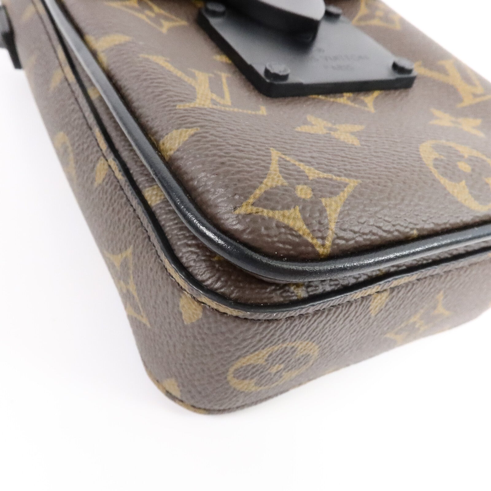 LOUIS VUITTON Monogram Macassar S-Lock肩背袋