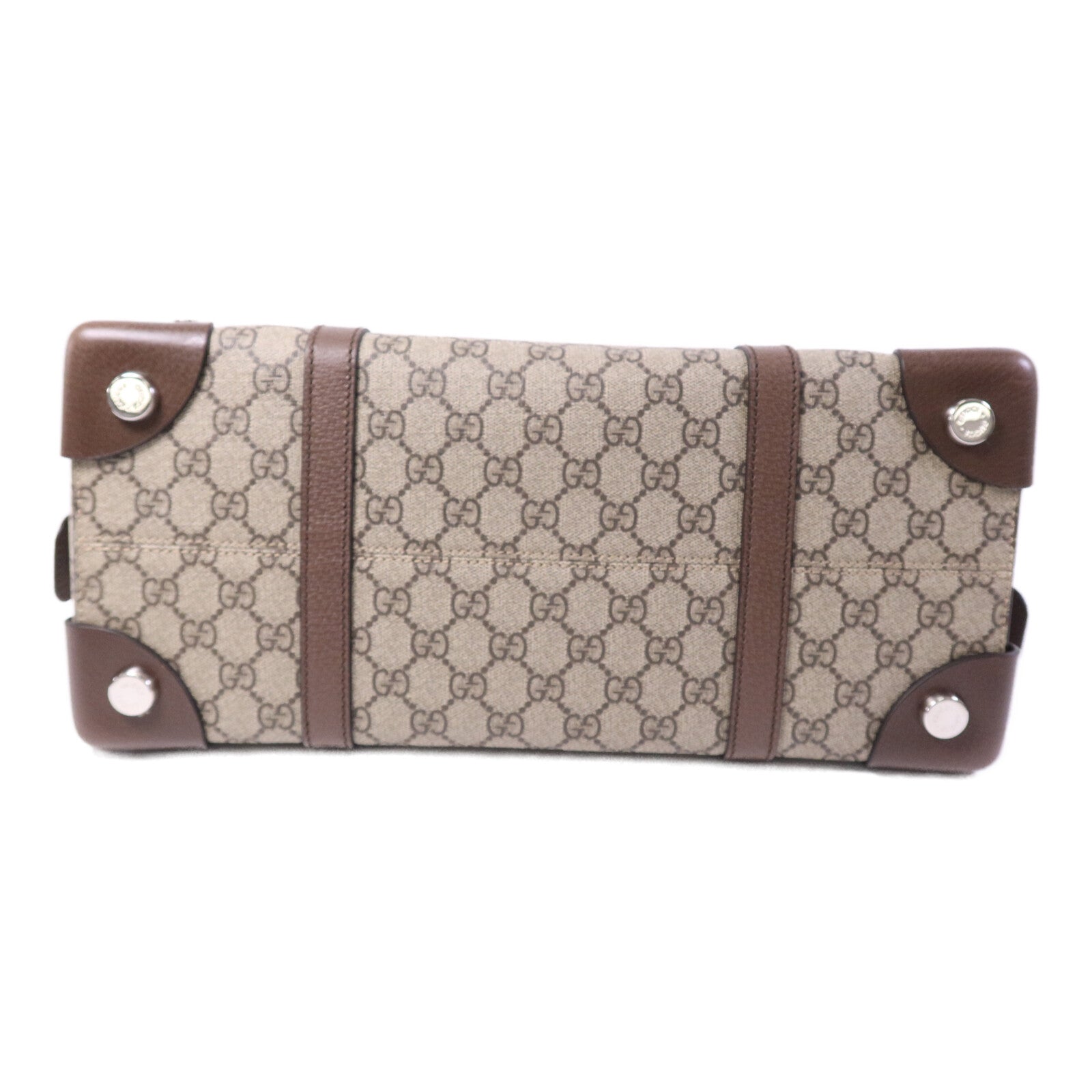 GUCCI 塗層帆布Hand Bag銀扣手挽袋
