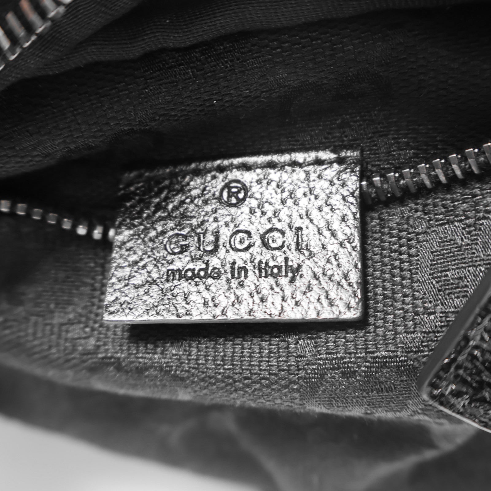 GUCCI 帆布Waist Bag銀扣腰包黑色– Brand Off Hong Kong Online
