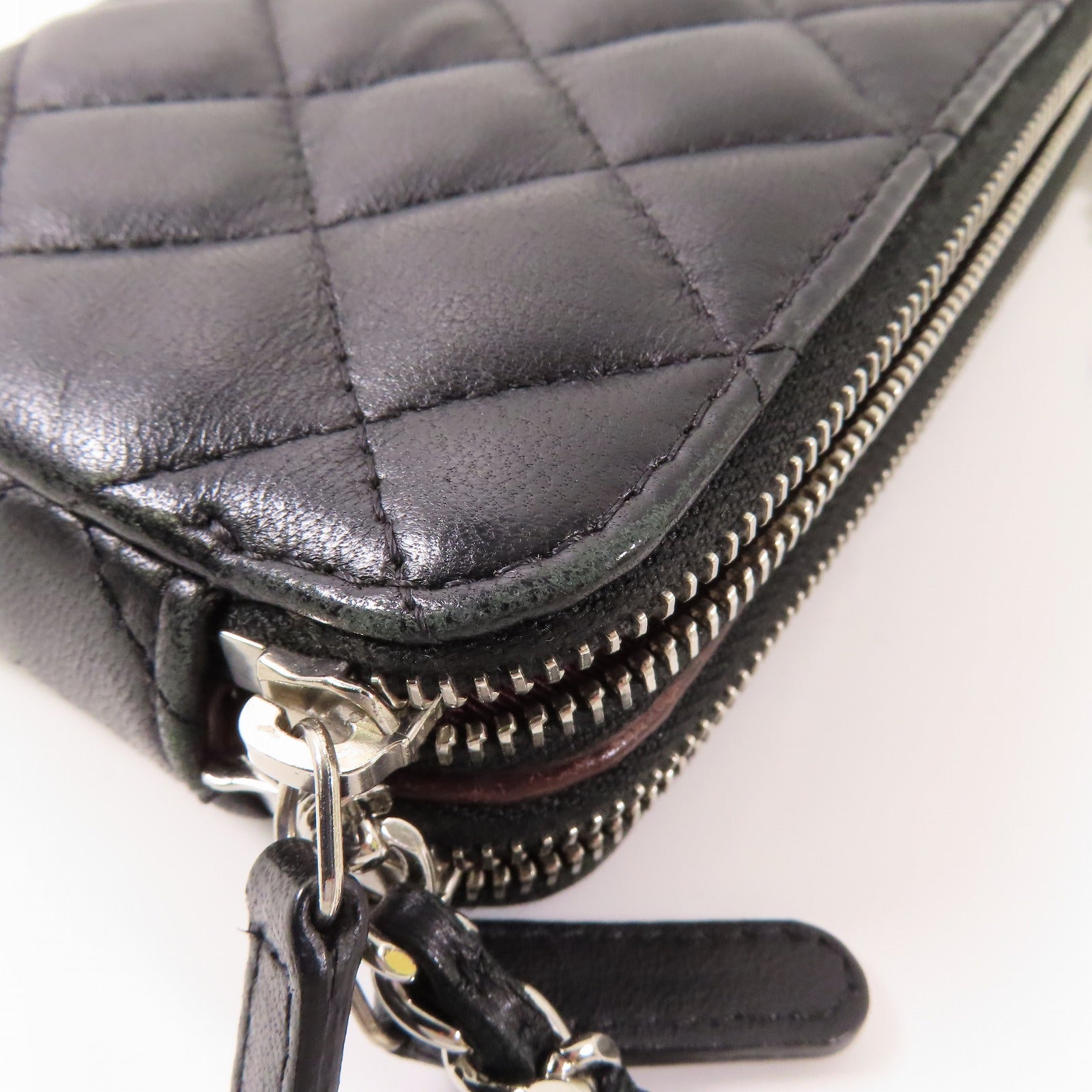 CHANEL 【激減優惠】羊皮皮革Chain Shoulder銀扣鏈帶肩背袋