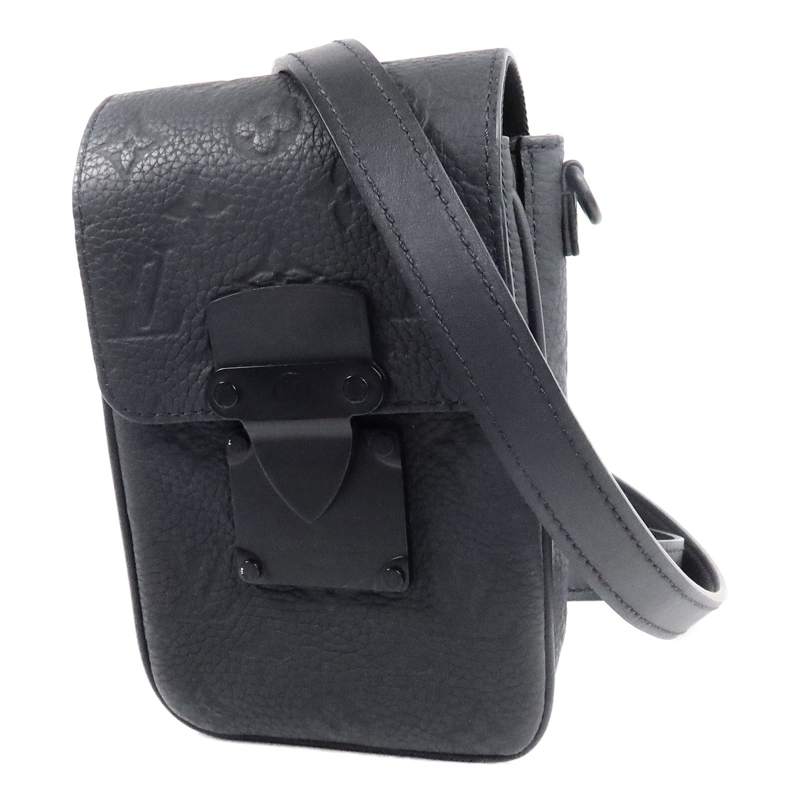 LOUIS VUITTON Monogram Taurillon S-Lock Vertical Wearable肩背袋