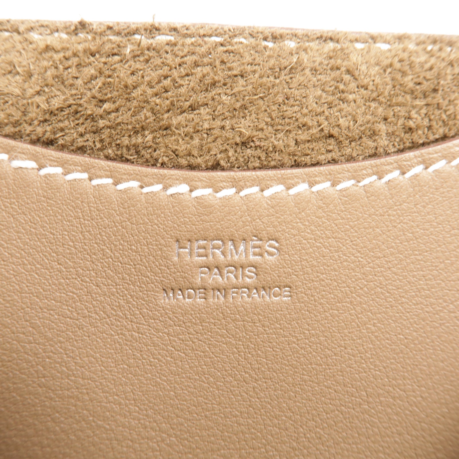HERMES Clemence皮革In The Loop 18手挽袋Etoupe
