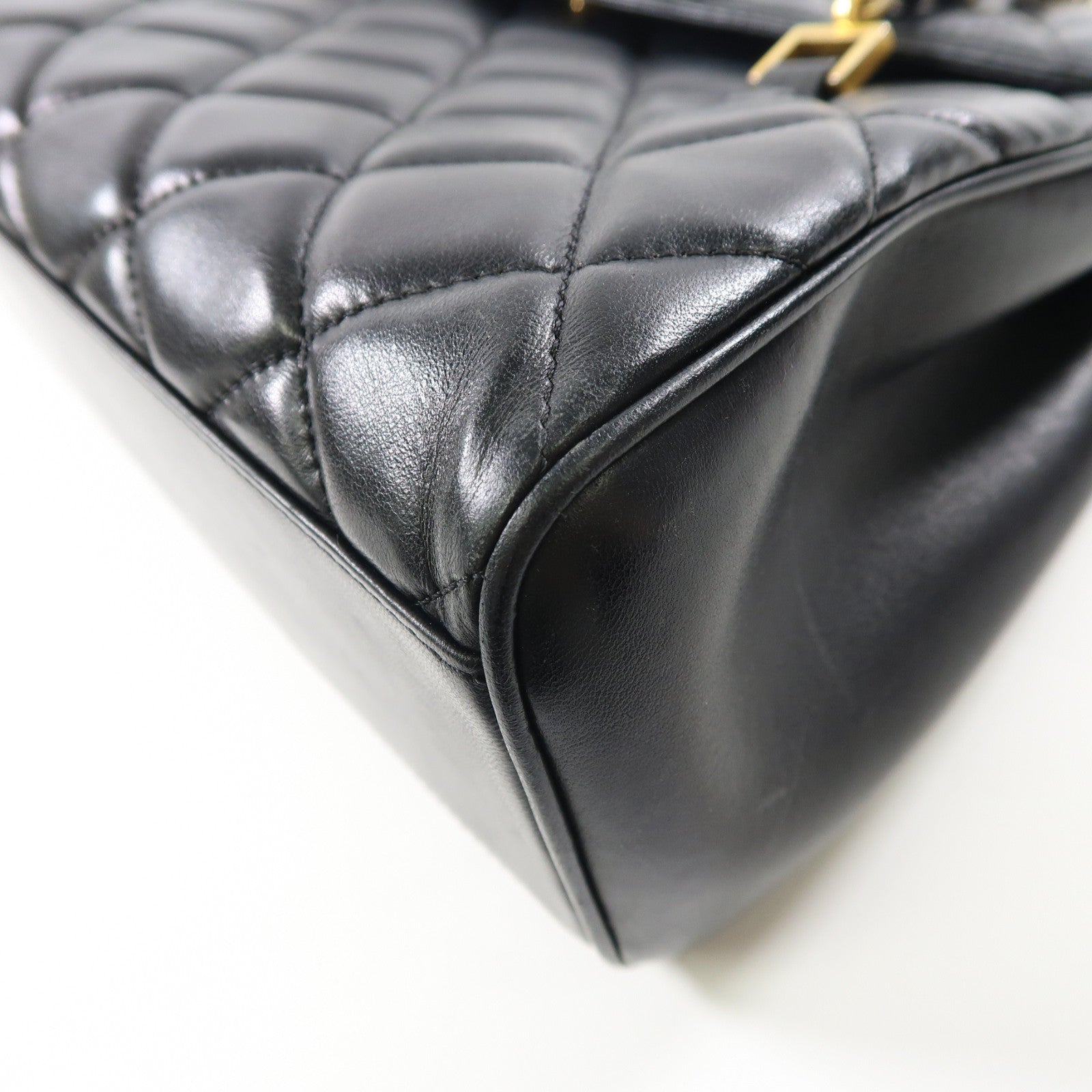 CHANEL 【激減優惠】菱格羊皮皮革Shoulder Bag金扣鏈帶肩背袋黑色