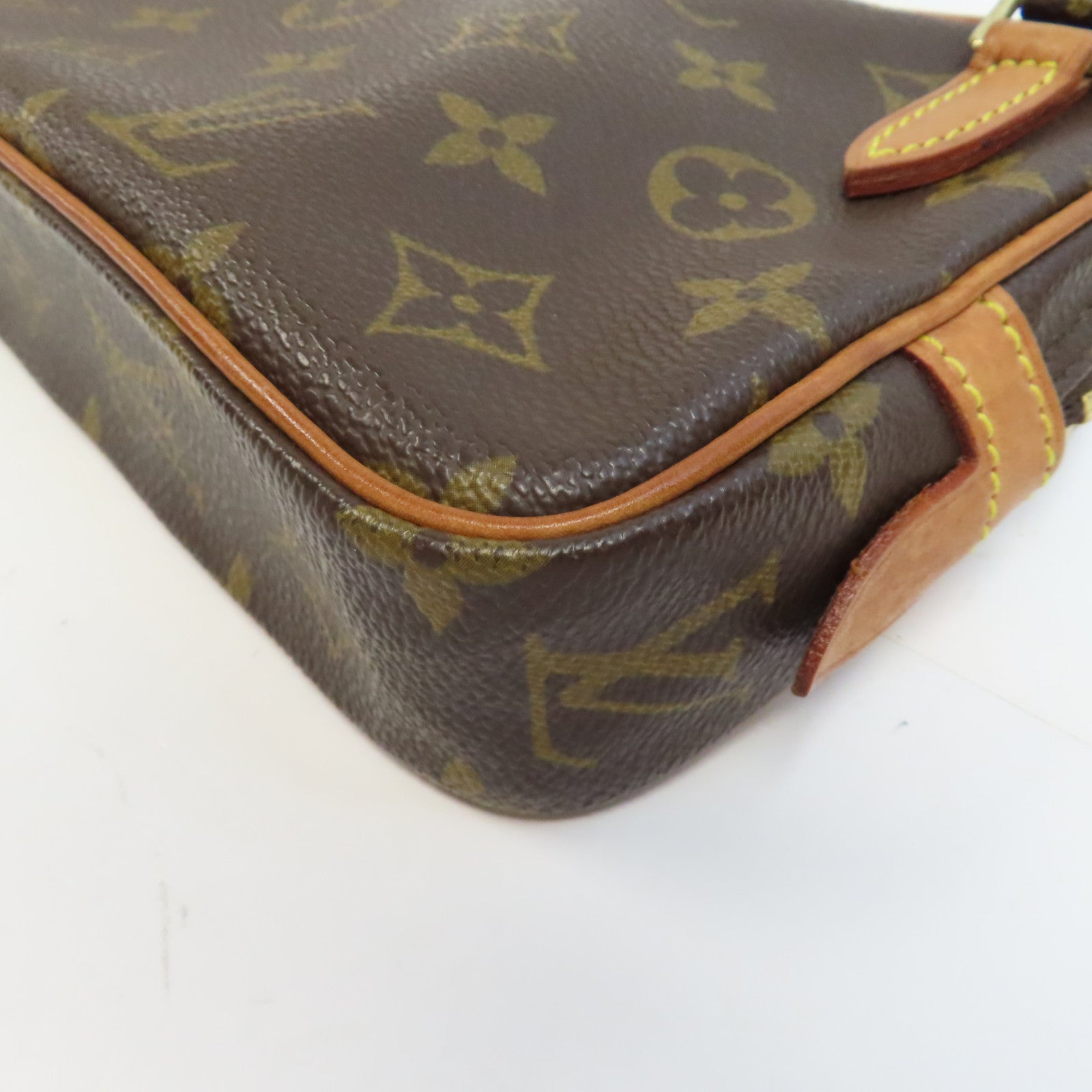 LOUIS VUITTON Monogram Marly Bandouliere金扣肩背袋啡色
