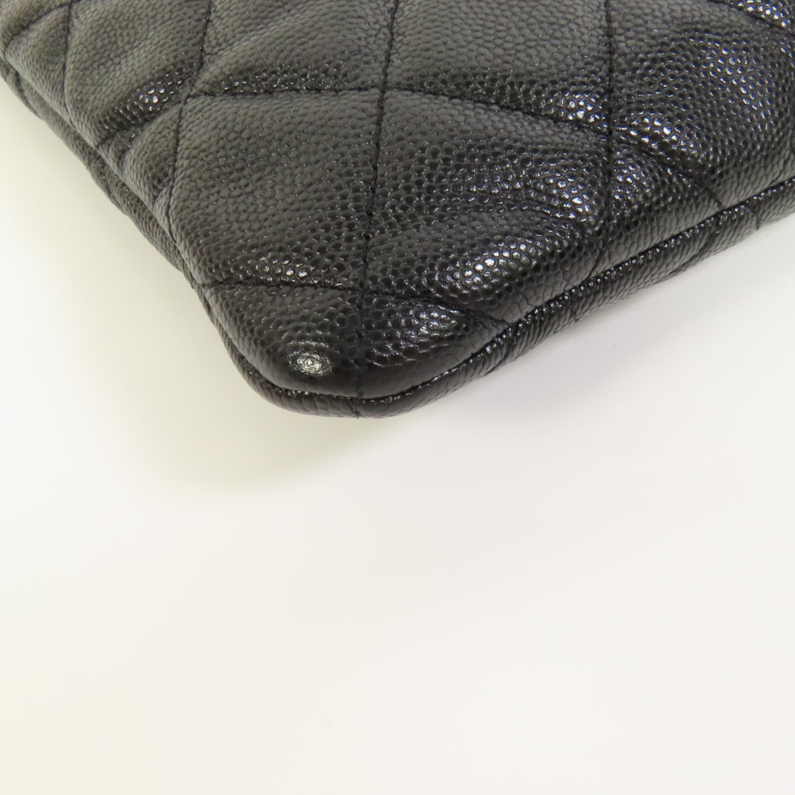 CHANEL 牛皮皮革Classic Zipped Pouch金扣手拿包