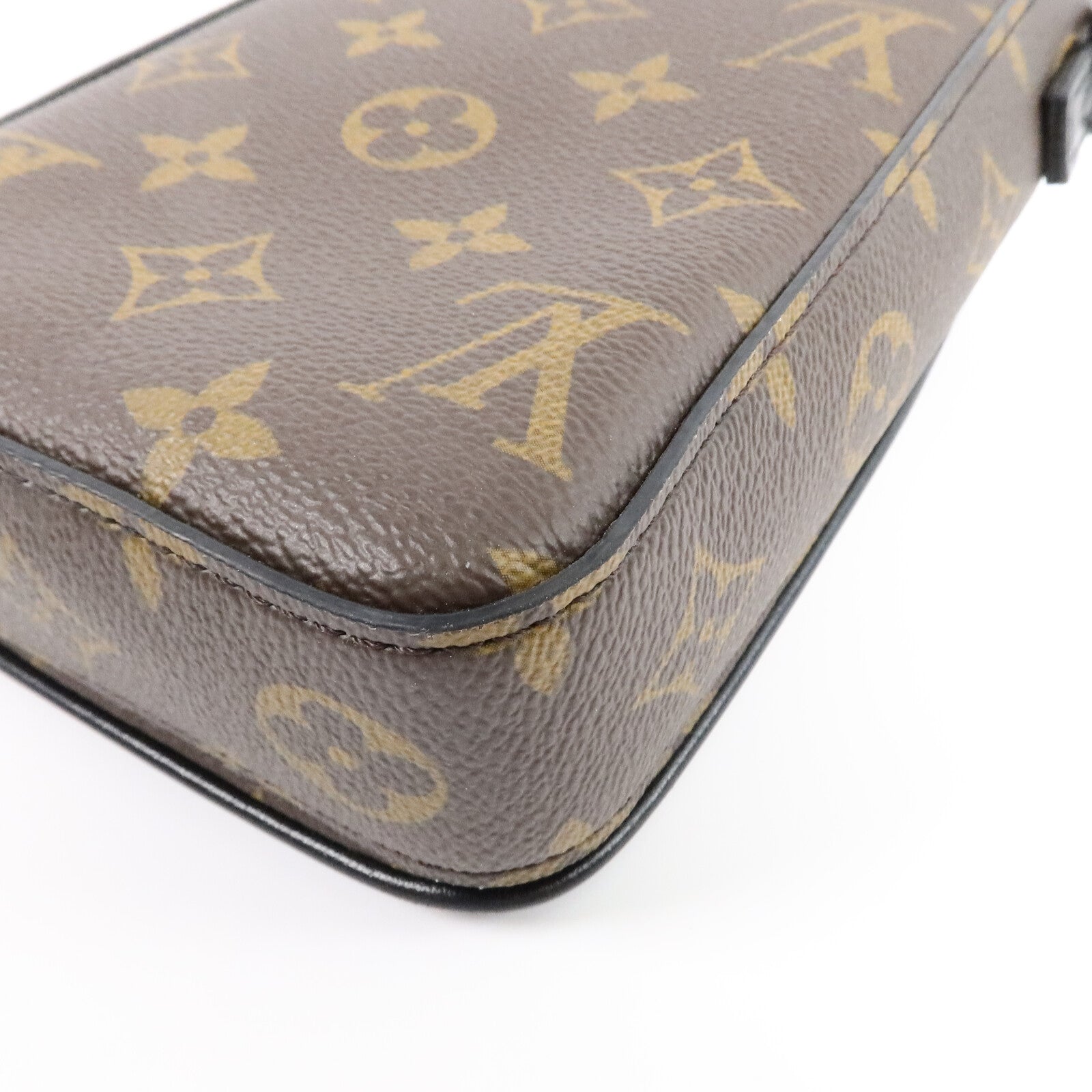 LOUIS VUITTON Monogram Macassar S-Lock肩背袋