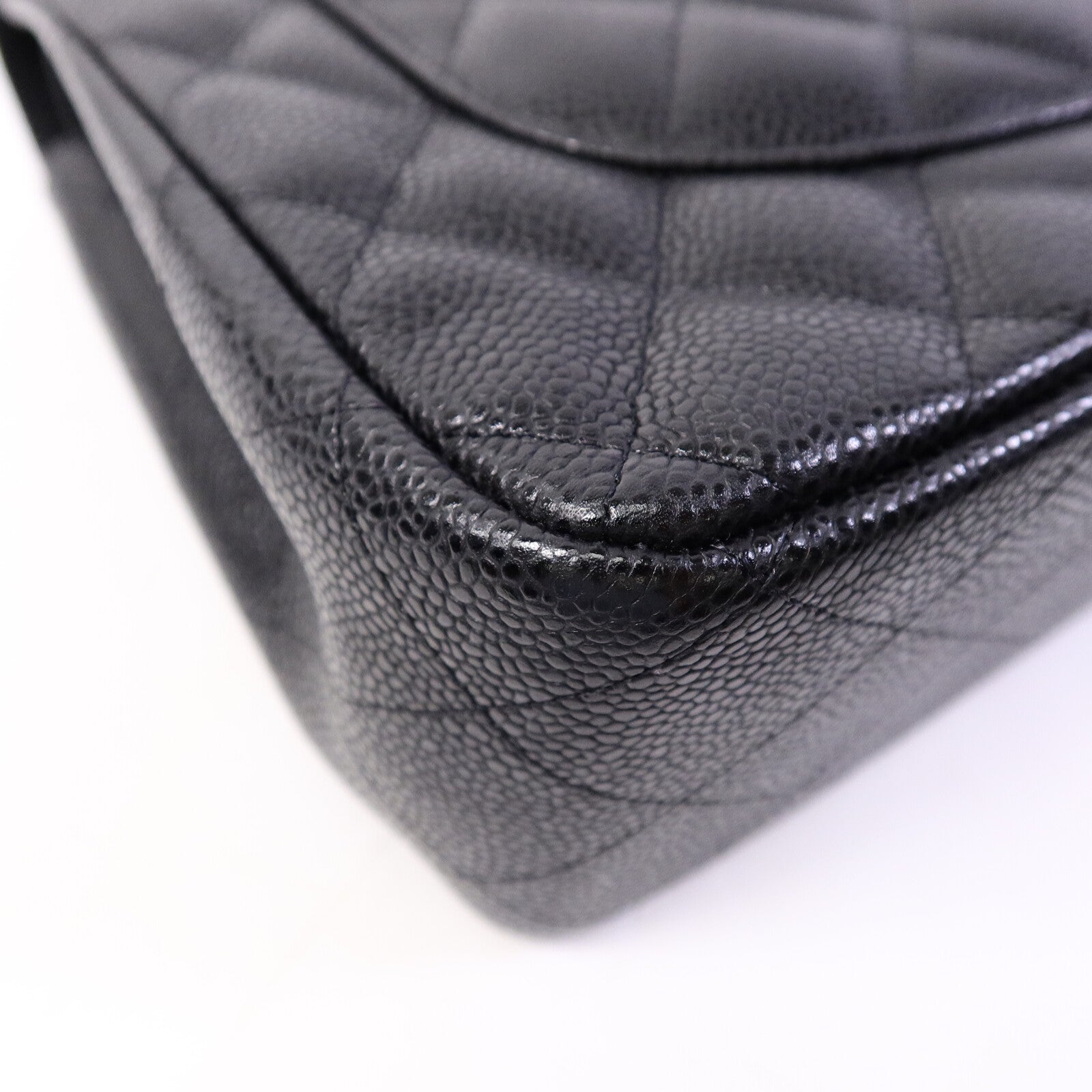 CHANEL 牛皮皮革Large Classic鏈帶肩背袋