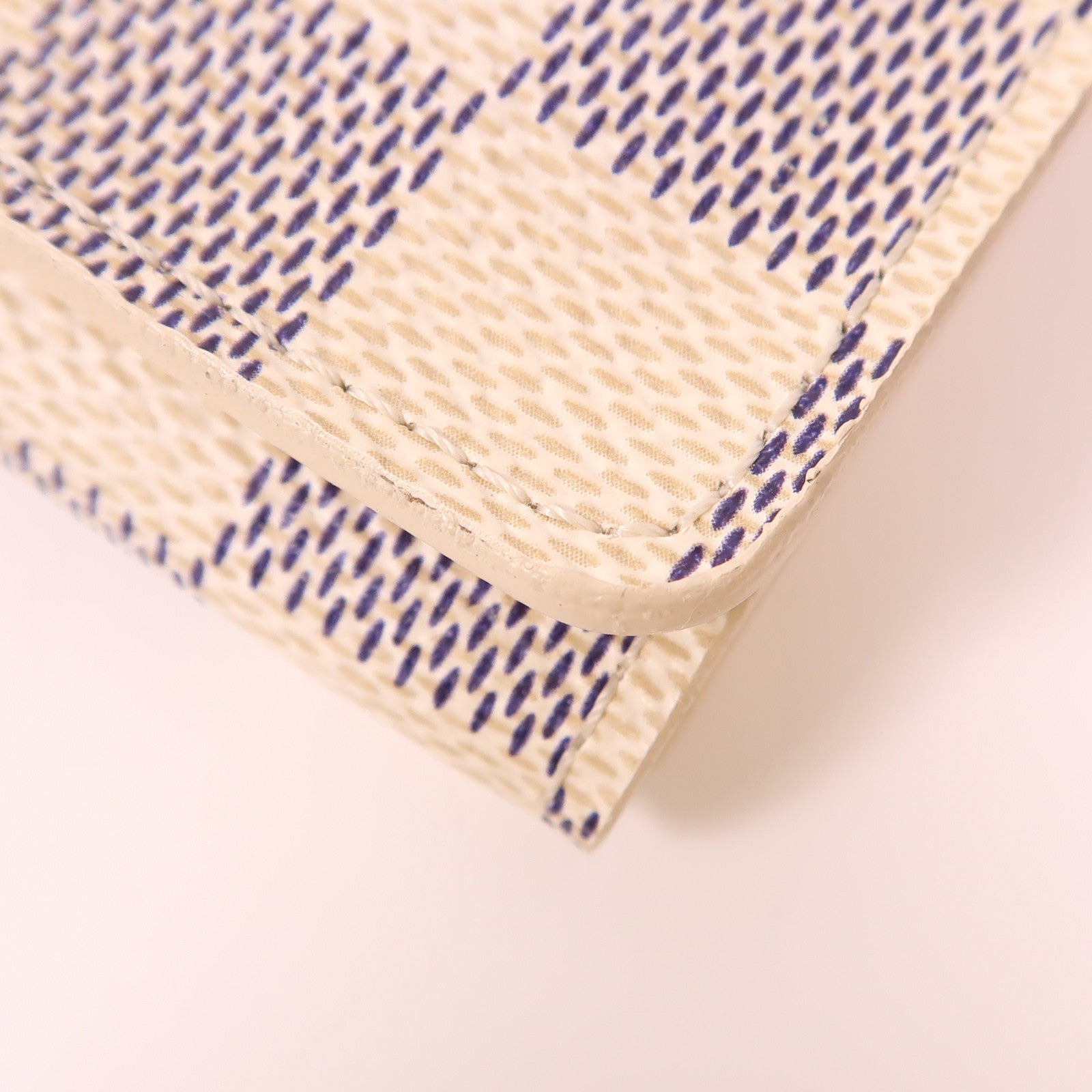 LOUIS VUITTON Damier Azur Key Holder金扣鑰匙套