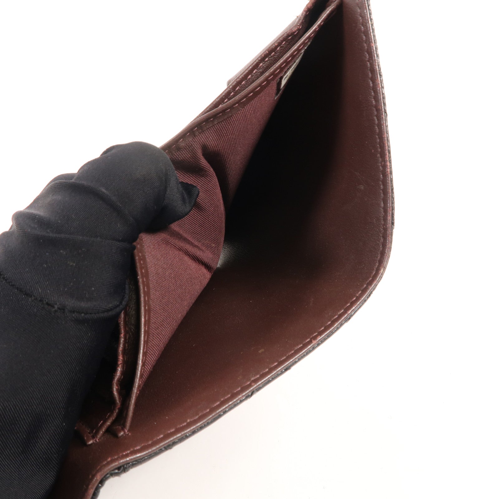 CHANEL 牛皮皮革Wallet金扣錢包