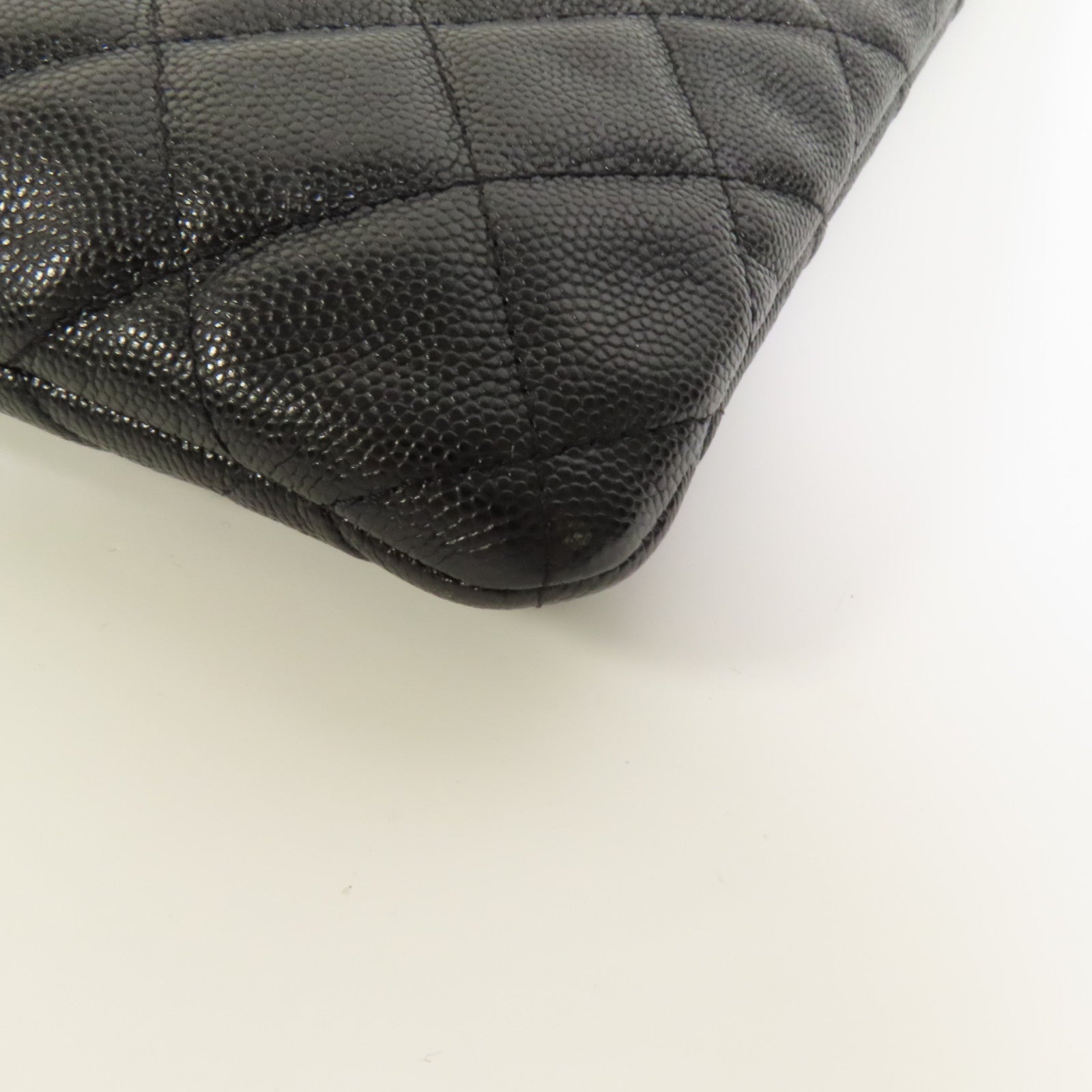 CHANEL 牛皮皮革Classic Zipped Pouch金扣手拿包