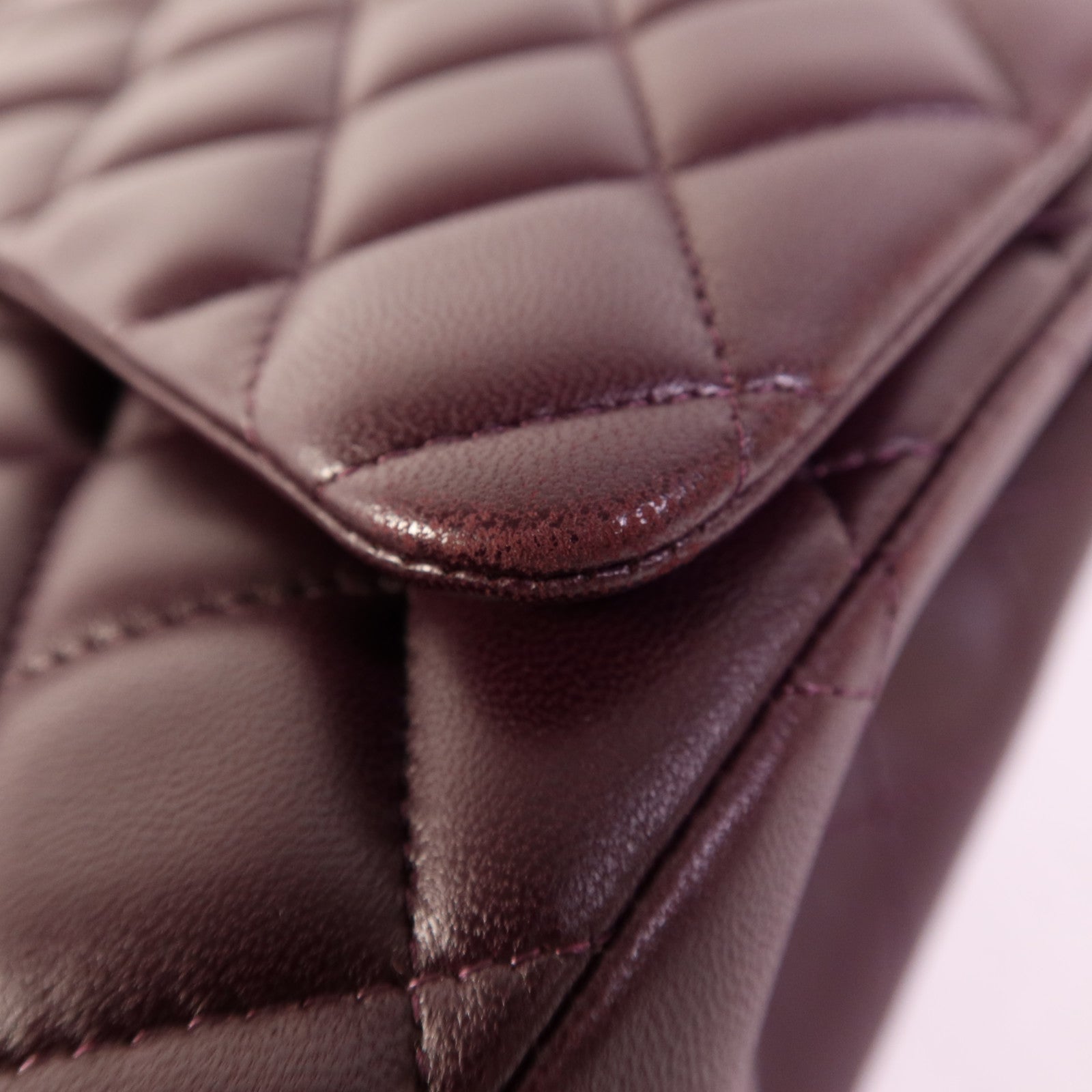 CHANEL 羊皮皮革Maxi Classic銀扣鏈帶肩背袋