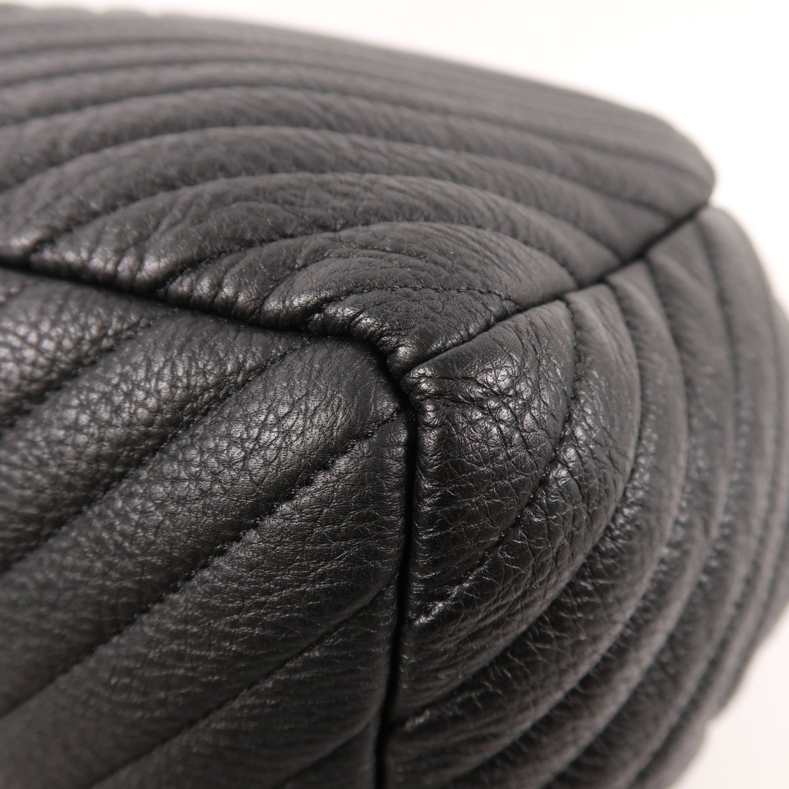 CHANEL 牛皮皮革2way Shoulder Bag銀扣鏈帶肩背袋