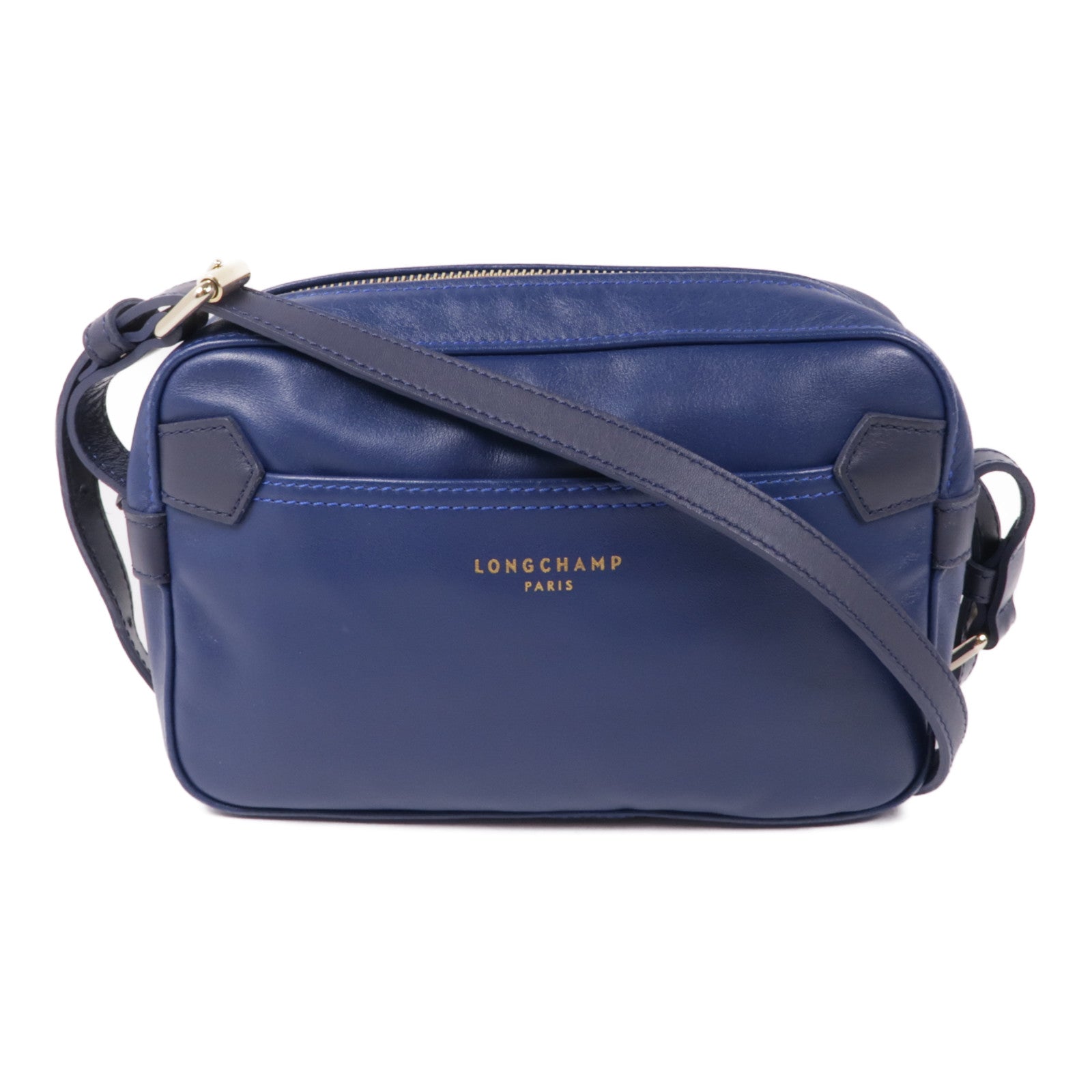 Longchamp 牛皮皮革Shoulder Bag金扣肩背袋