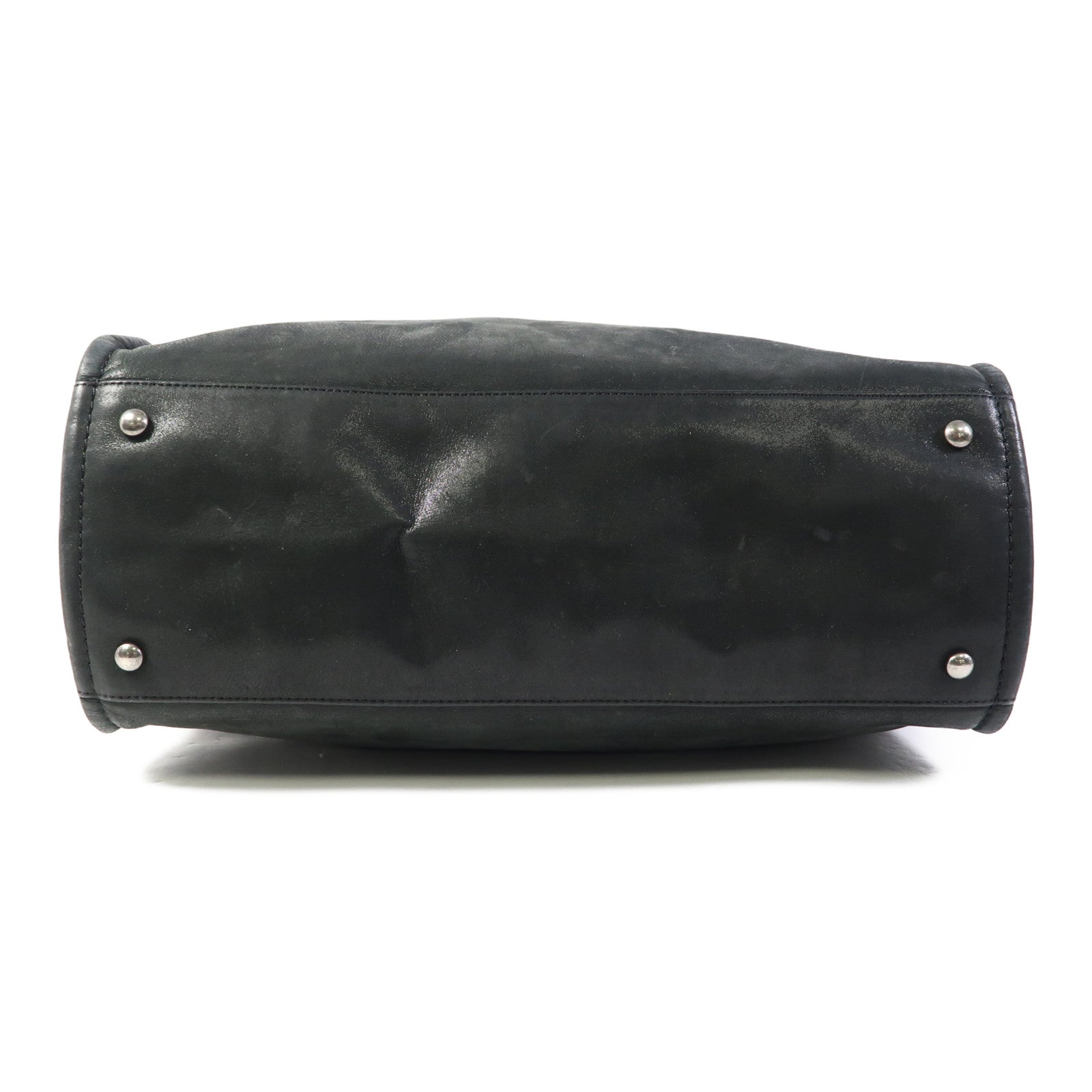 CHANEL 牛皮皮革Totebag銀扣鏈帶手挽肩背兩用袋