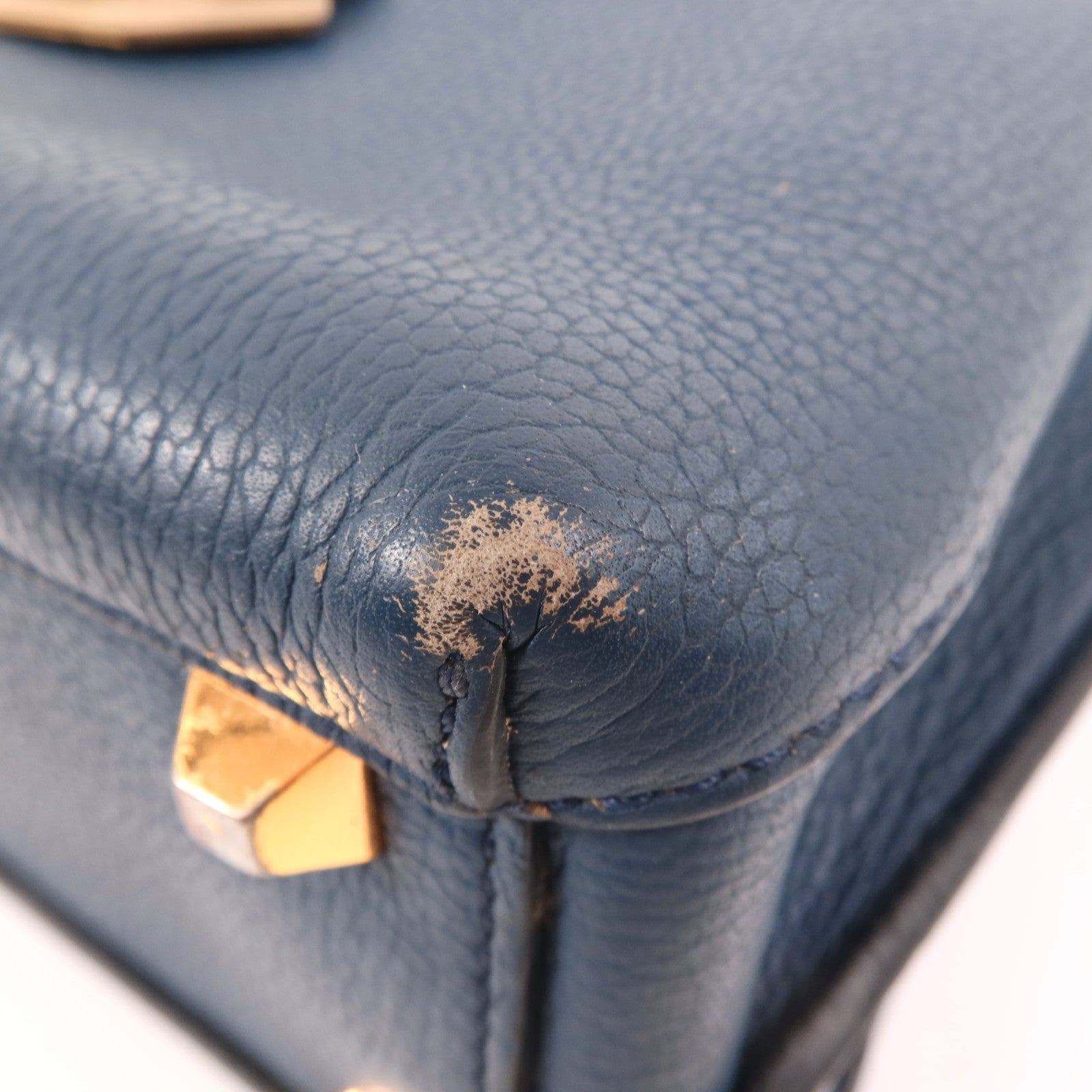 MCM 牛皮皮革2 Way Shoulder金扣手挽肩背兩用袋