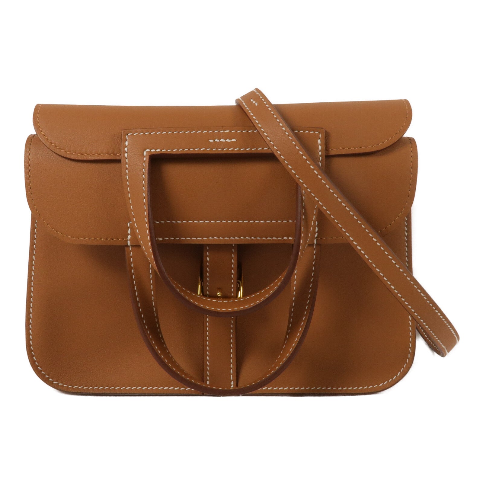 HERMES Swift皮革Mini Halzan手挽肩背兩用袋