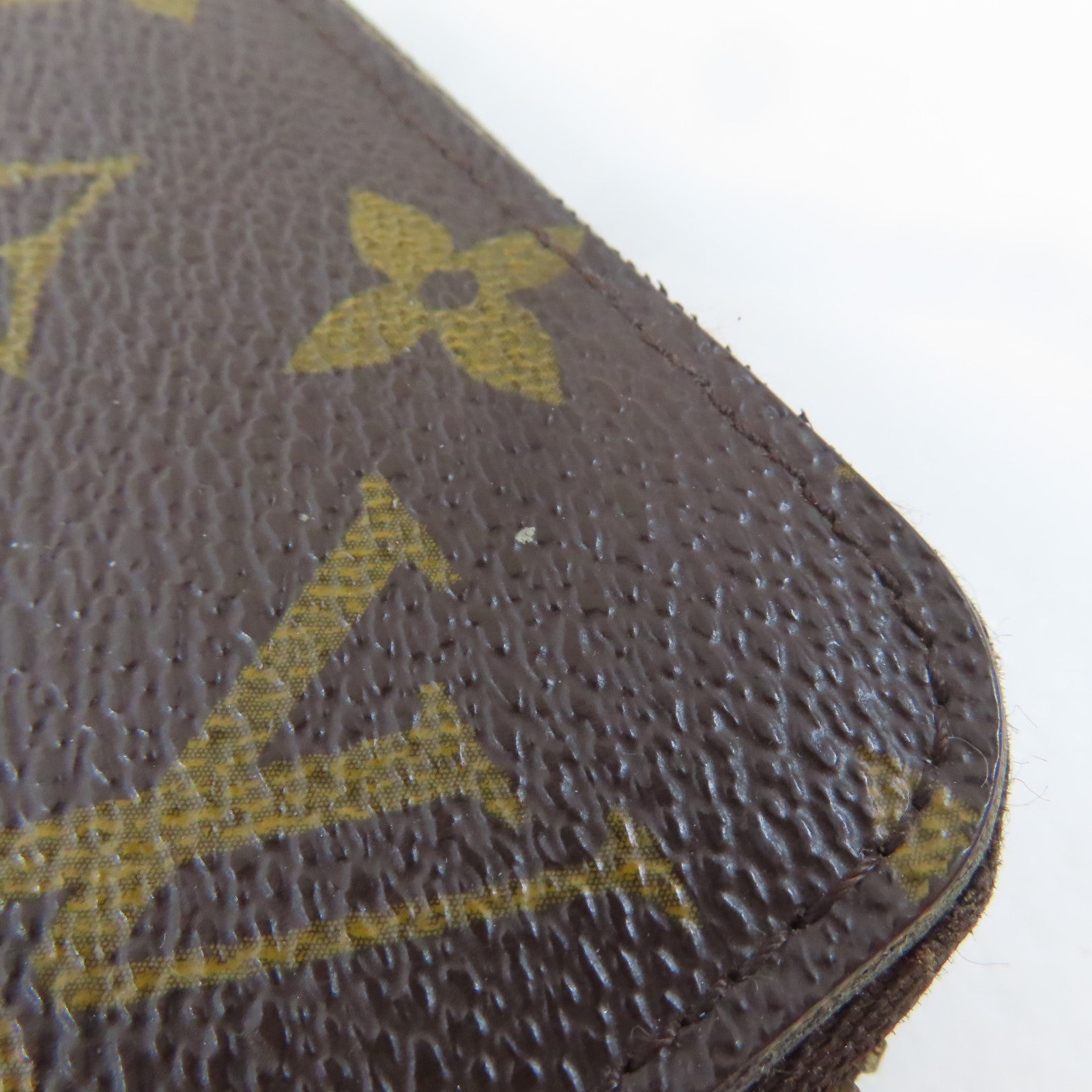 LOUIS VUITTON Monogram Zipper Long Wallet金扣長錢包啡色