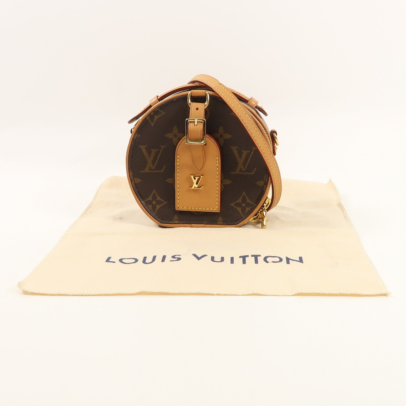 LOUIS VUITTON LV GHW Mini Boite Chapeau 2 Way Shoulder Bag M44699 Monogram Brown