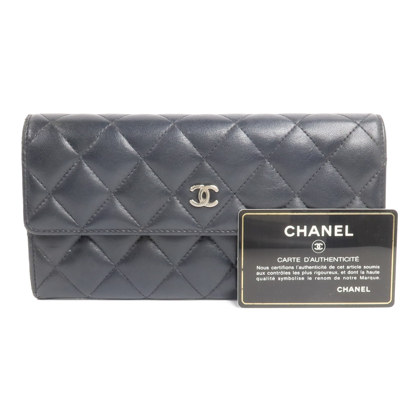 CHANEL 羊皮皮革Long Wallet長錢包