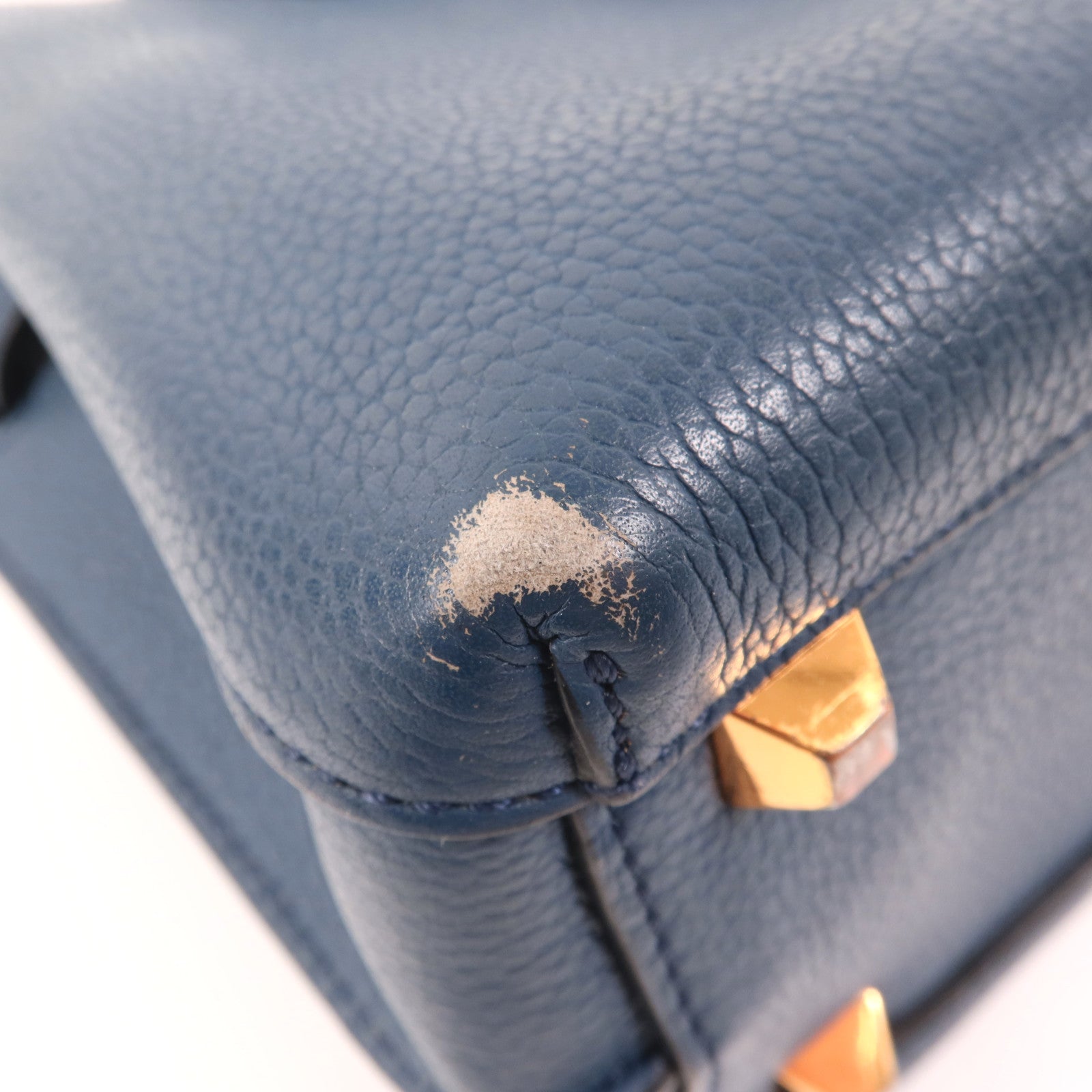 MCM 牛皮皮革2 Way Shoulder金扣手挽肩背兩用袋