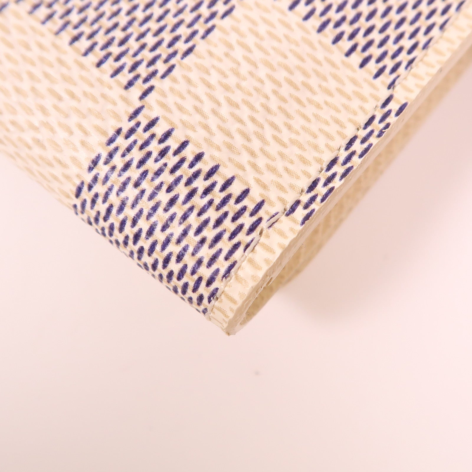LOUIS VUITTON Damier Azur Key Holder金扣鑰匙套