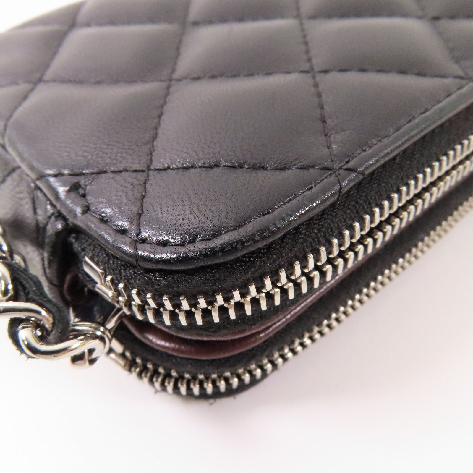 CHANEL 【激減優惠】羊皮皮革Chain Shoulder銀扣鏈帶肩背袋
