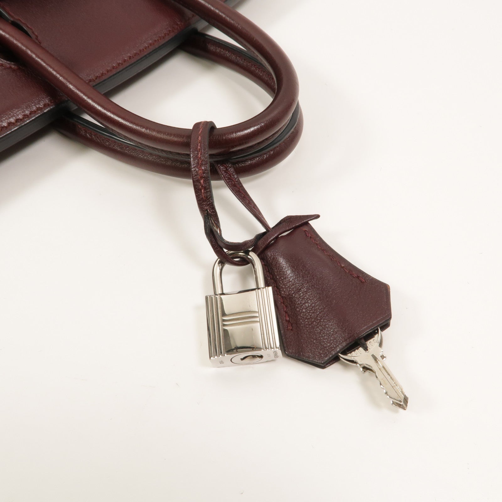 HERMES Swift皮革Birkin 25手挽袋Prune