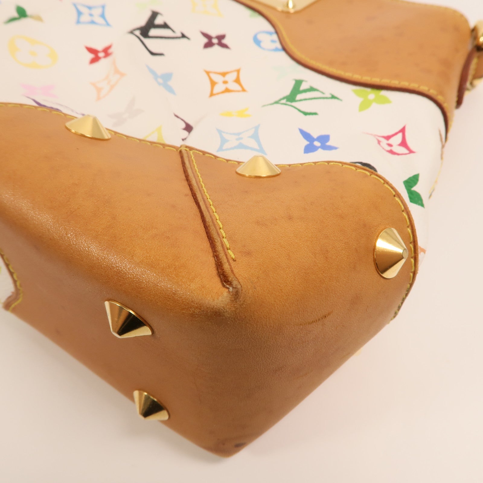 LOUIS VUITTON Monogram Multicolore Judy MM金扣鏈帶手挽肩背兩用袋