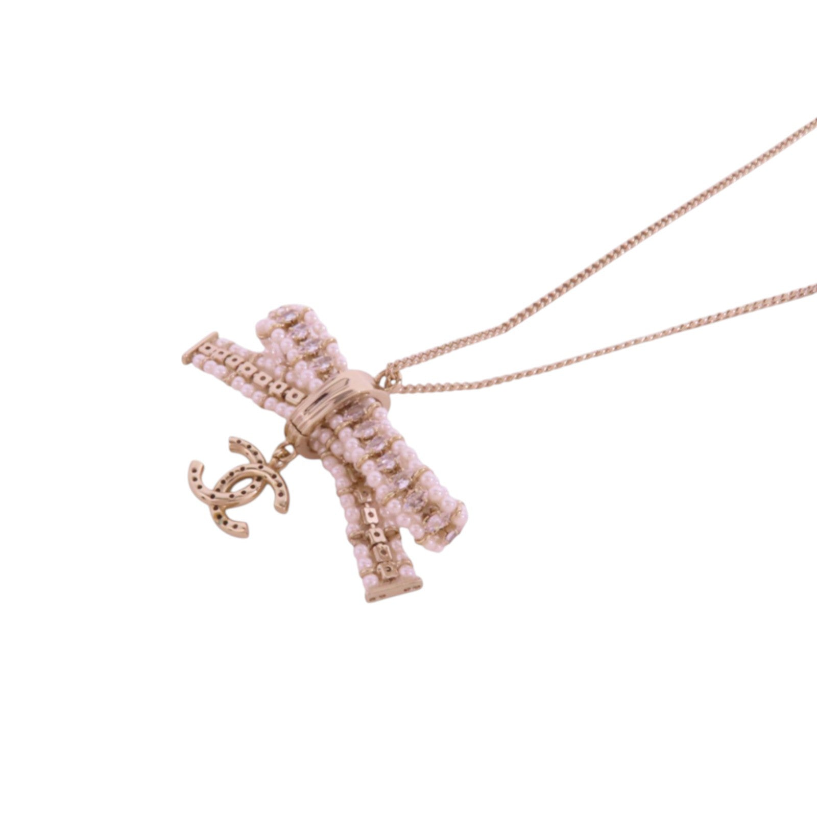 CHANEL 【激減優惠】金屬/仿珍珠Necklace金扣項鏈