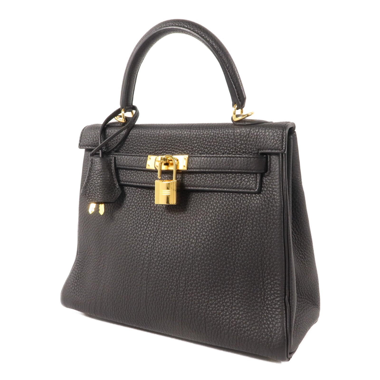 HERMES Togo皮革Kelly 25手挽肩背兩用袋Noir