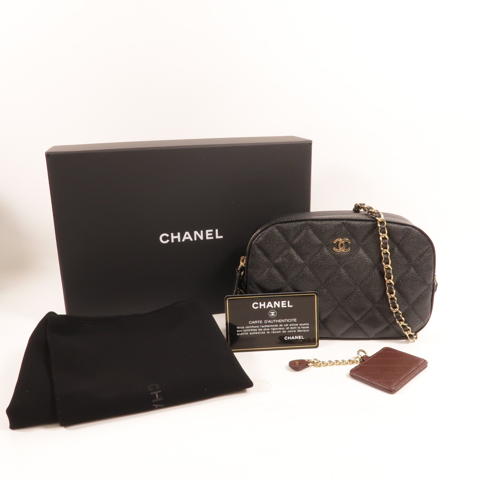 CHANEL 牛皮皮革Mini Camera Bag肩背袋