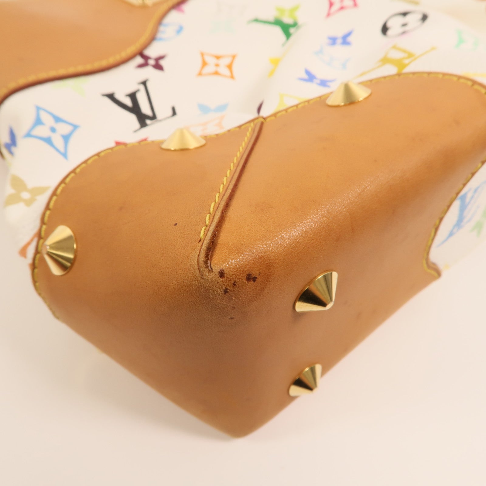 LOUIS VUITTON Monogram Multicolore Judy MM金扣鏈帶手挽肩背兩用袋