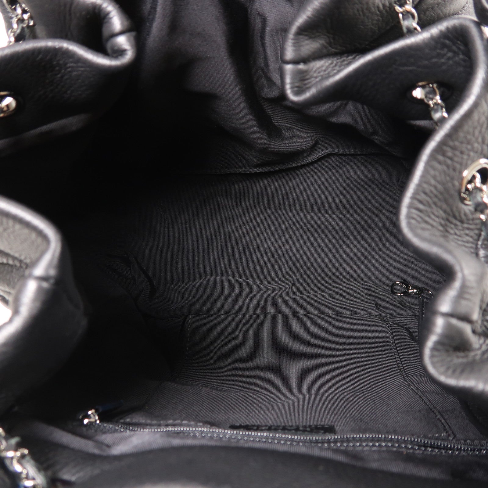 CHANEL 牛皮皮革2way Shoulder Bag銀扣鏈帶肩背袋