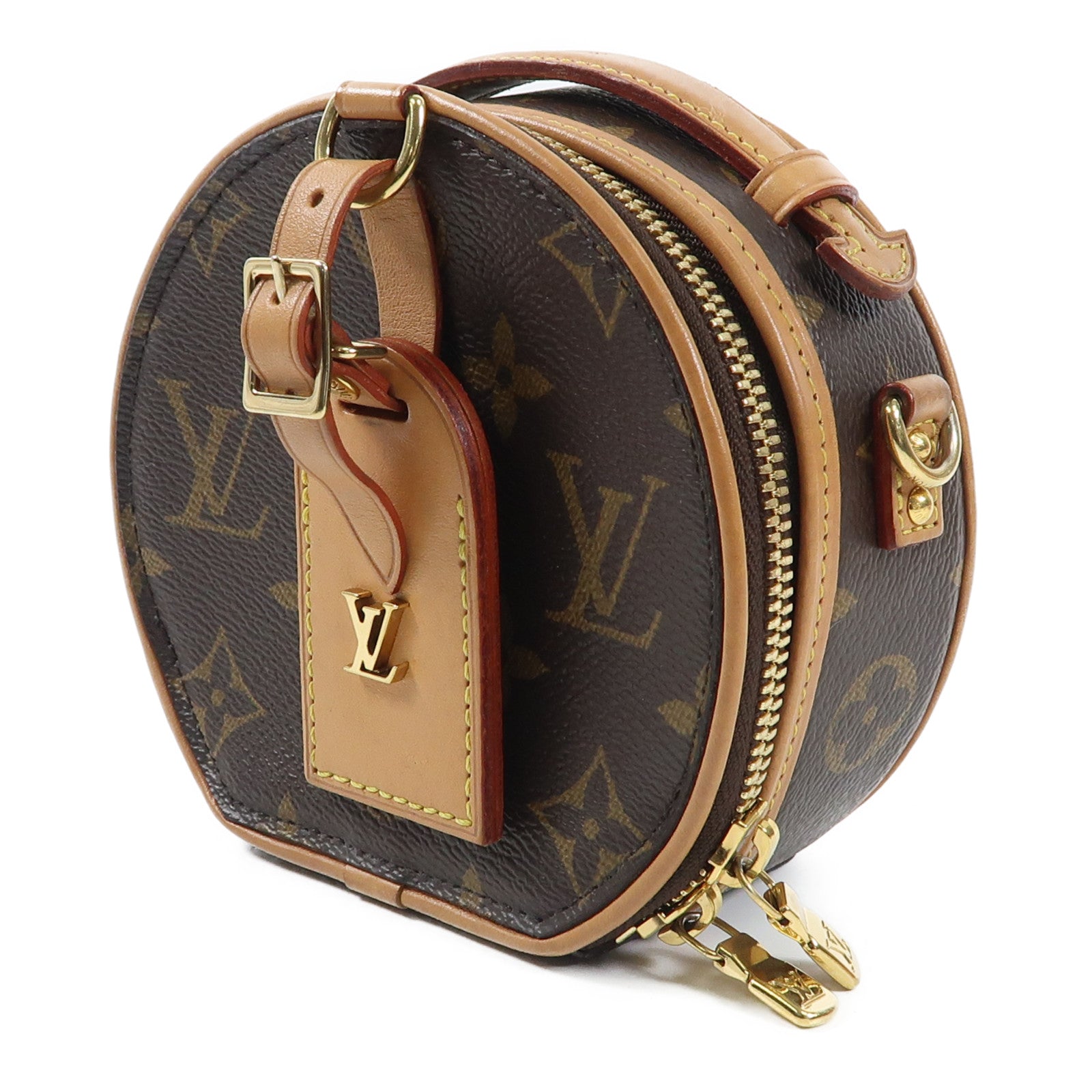 LOUIS VUITTON LV GHW Mini Boite Chapeau 2 Way Shoulder Bag M44699 Monogram Brown