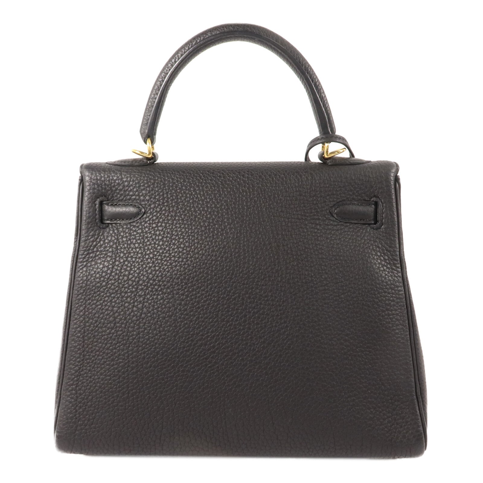 HERMES Togo皮革Kelly 25手挽肩背兩用袋Noir