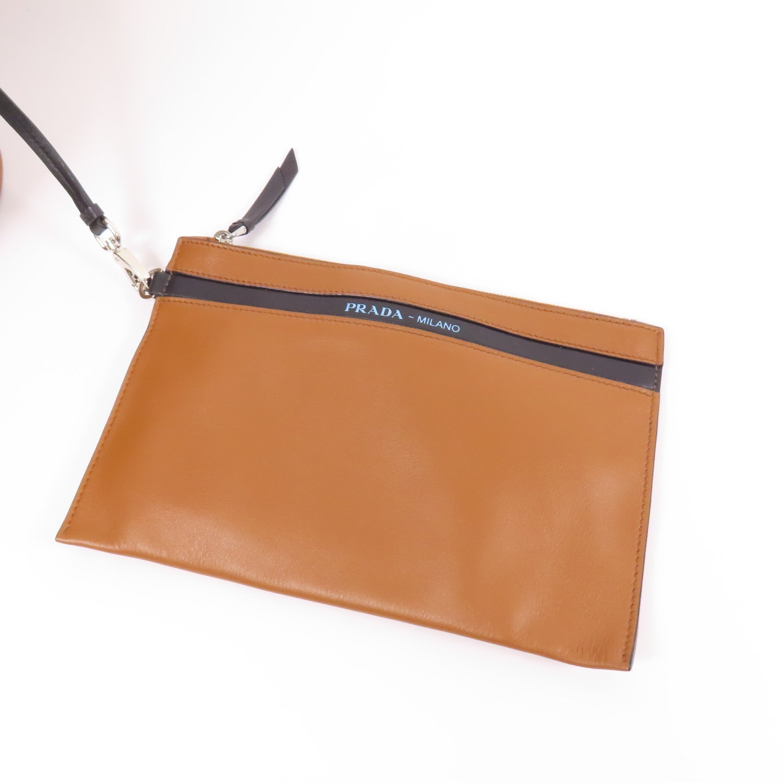 PRADA 皮革Ouverture Bucket Bag肩背袋