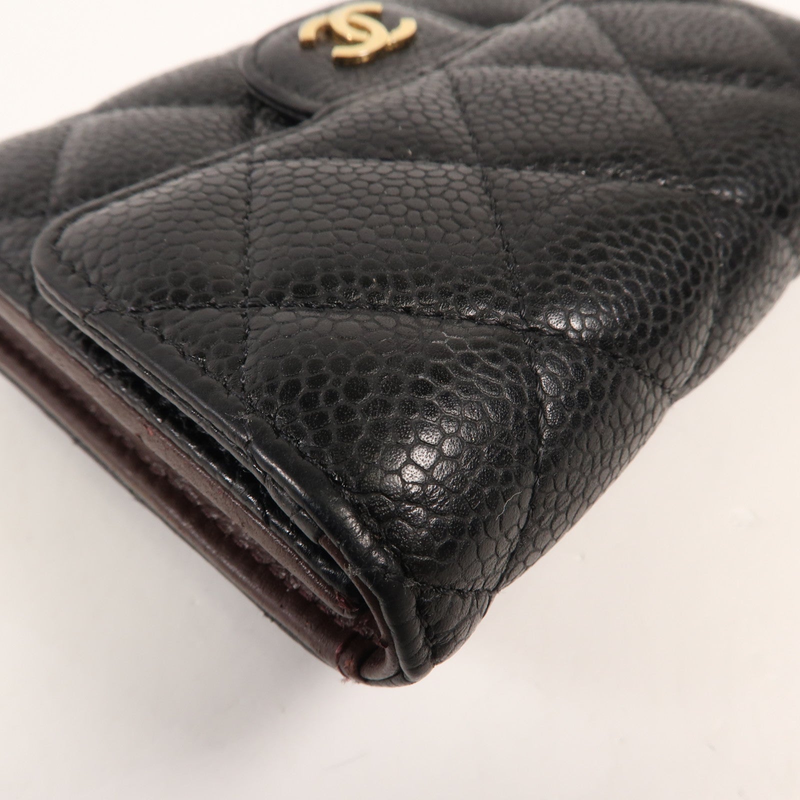 CHANEL 牛皮皮革Wallet金扣錢包