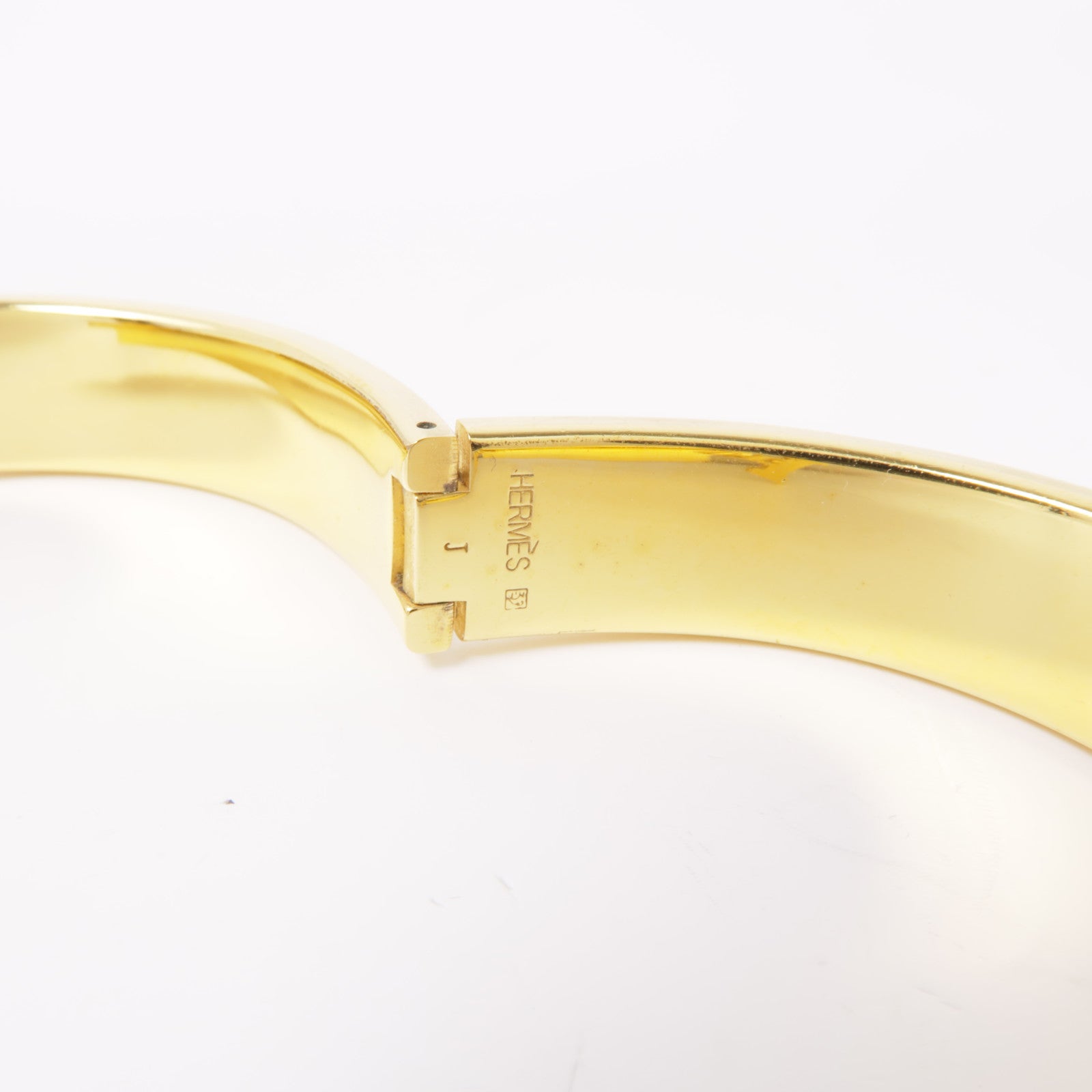 HERMES 金屬Clic H手鐲Orange