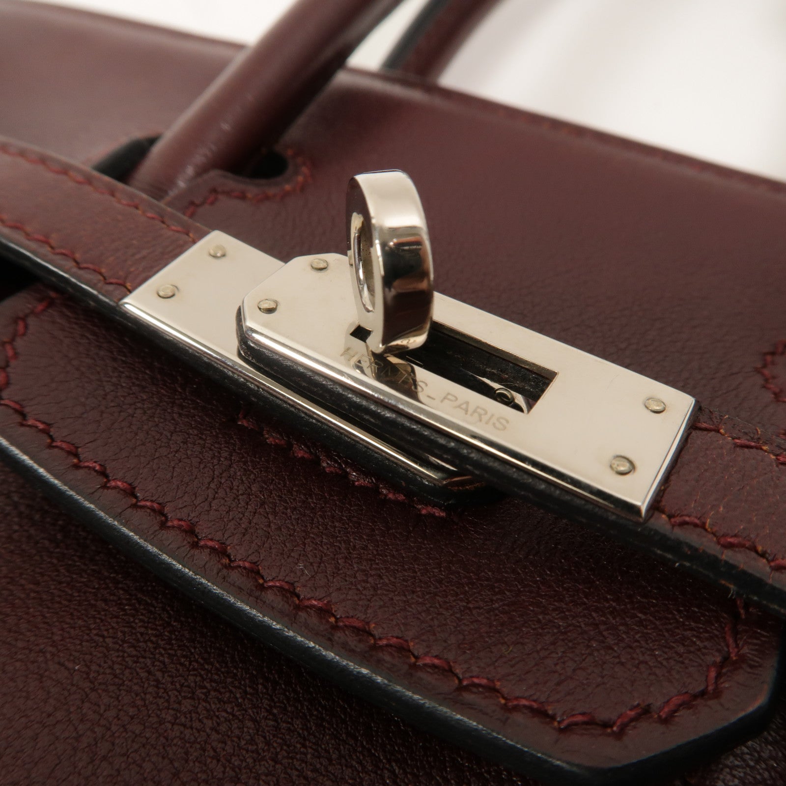 HERMES Swift皮革Birkin 25手挽袋Prune