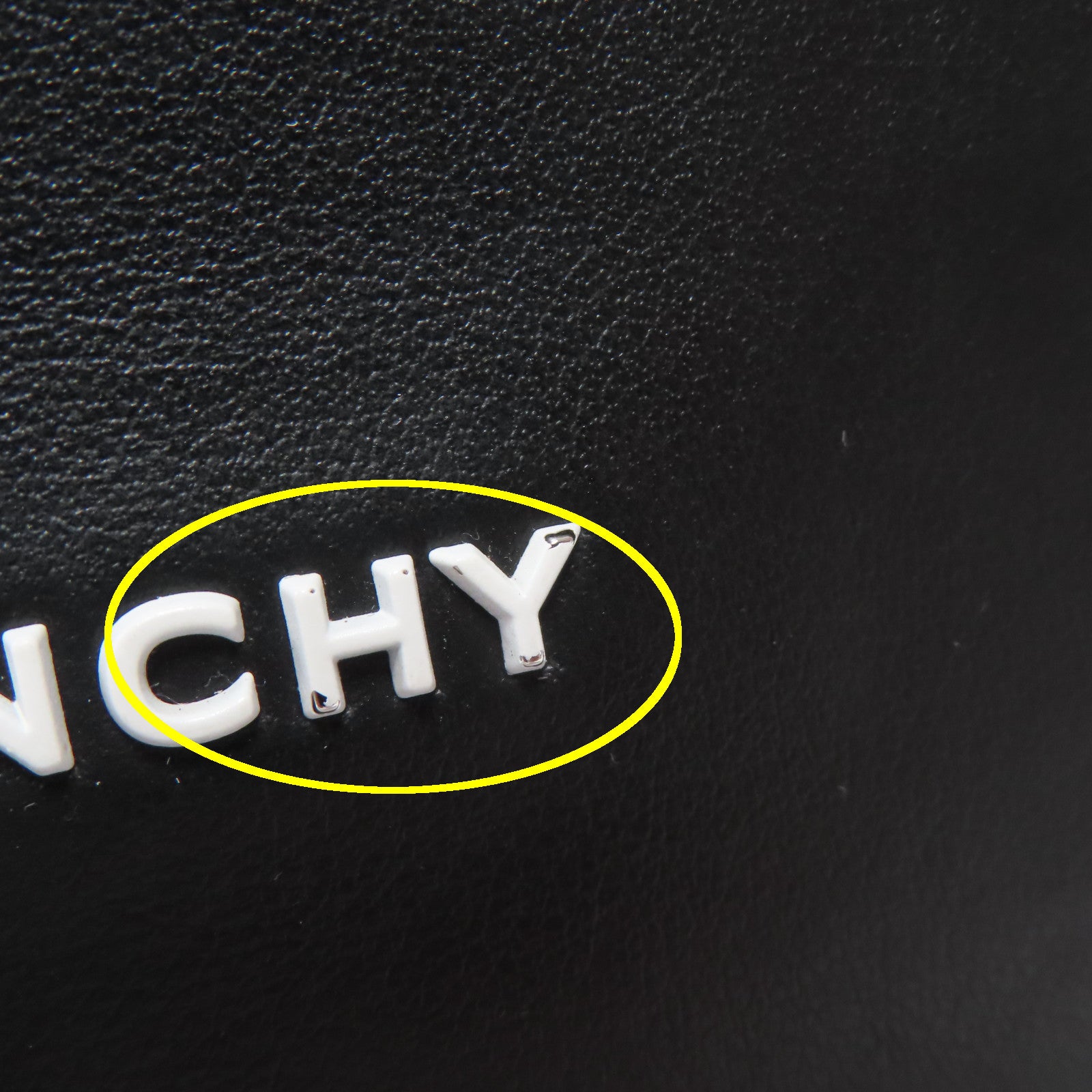 GIVENCHY 牛皮皮革Tote Bag銀扣手挽袋黑色