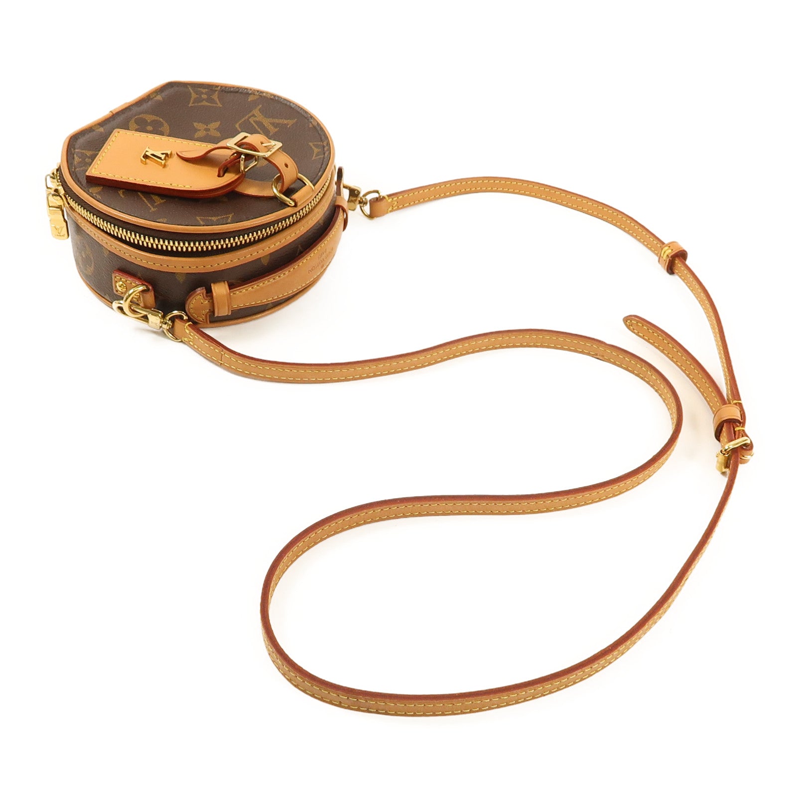 LOUIS VUITTON LV GHW Mini Boite Chapeau 2 Way Shoulder Bag M44699 Monogram Brown