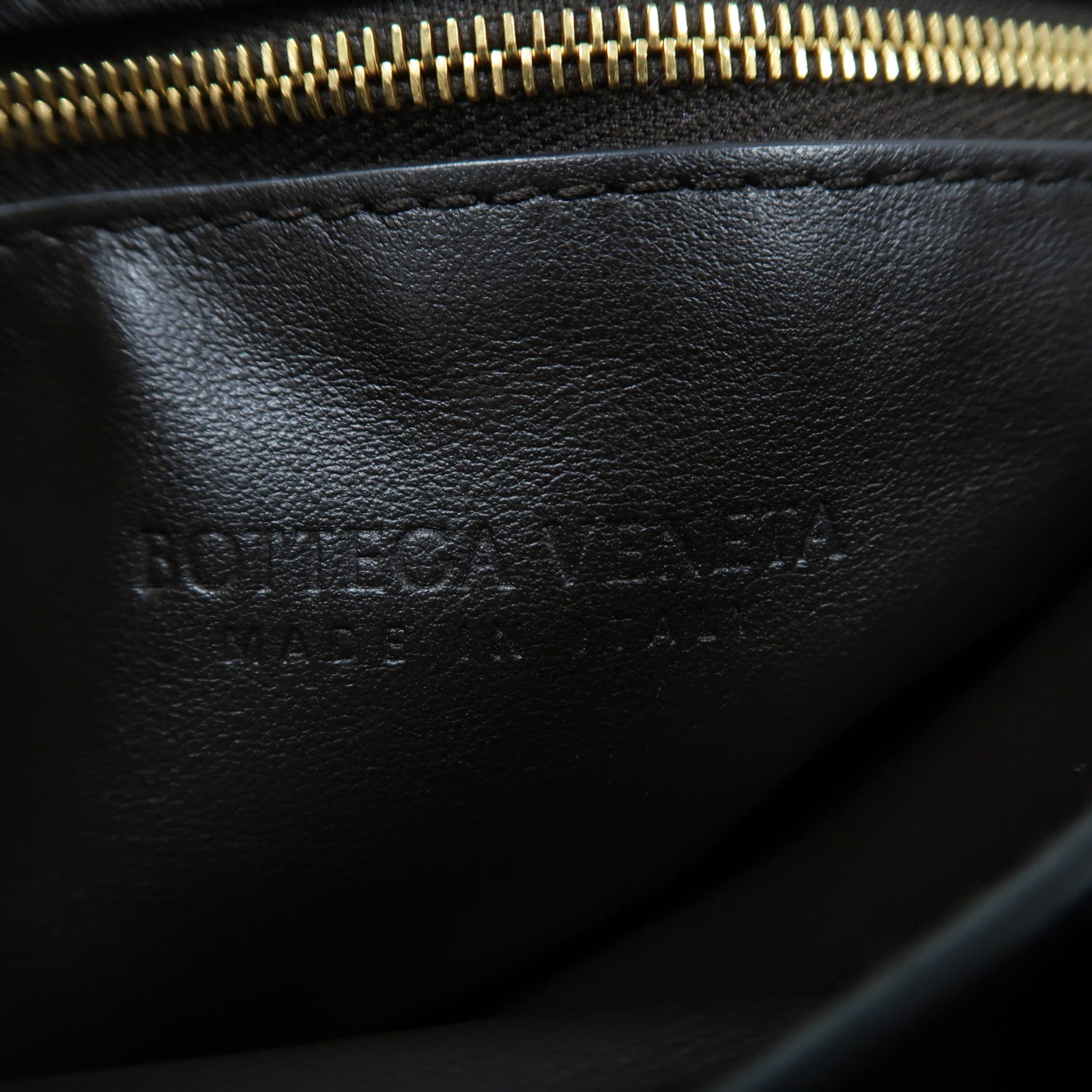 BOTTEGA VENETA 織紋皮革Shoulder Bag金扣肩背袋啡色