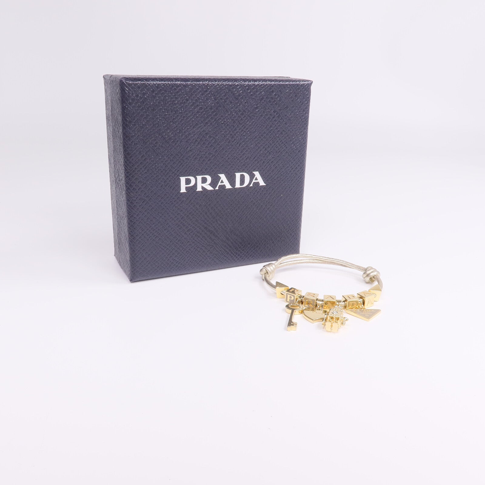 PRADA 金屬/Nappa皮革Bracelet手帶