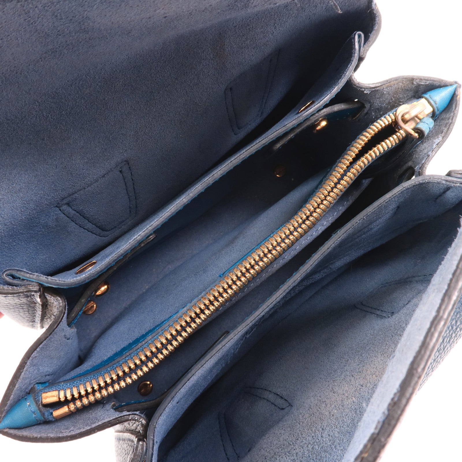 MCM 牛皮皮革2 Way Shoulder金扣手挽肩背兩用袋