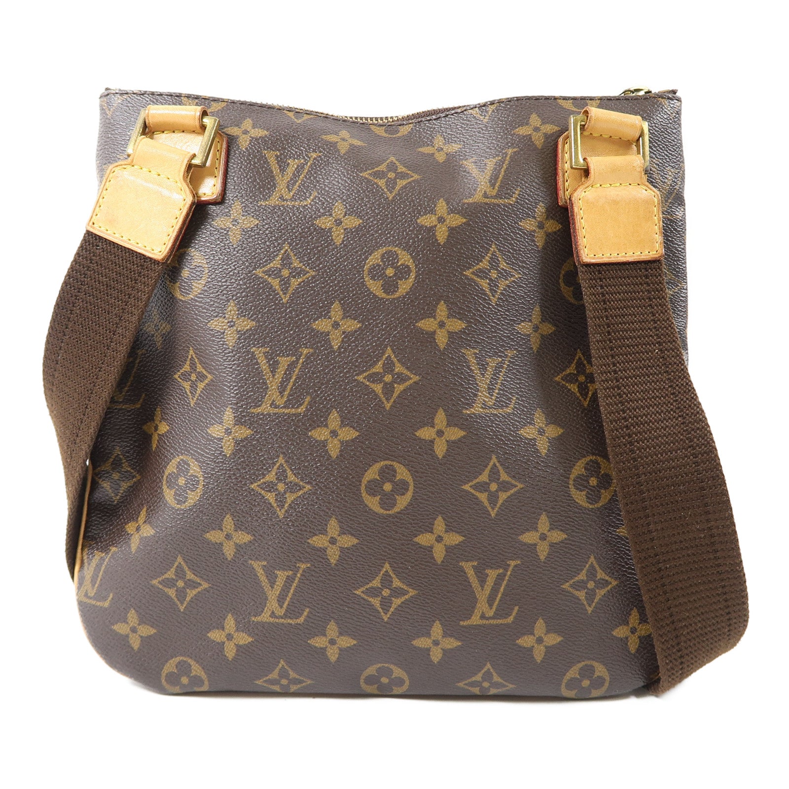 LOUIS VUITTON 【激減優惠】Monogram Pochette Bosphore金扣肩背袋啡色