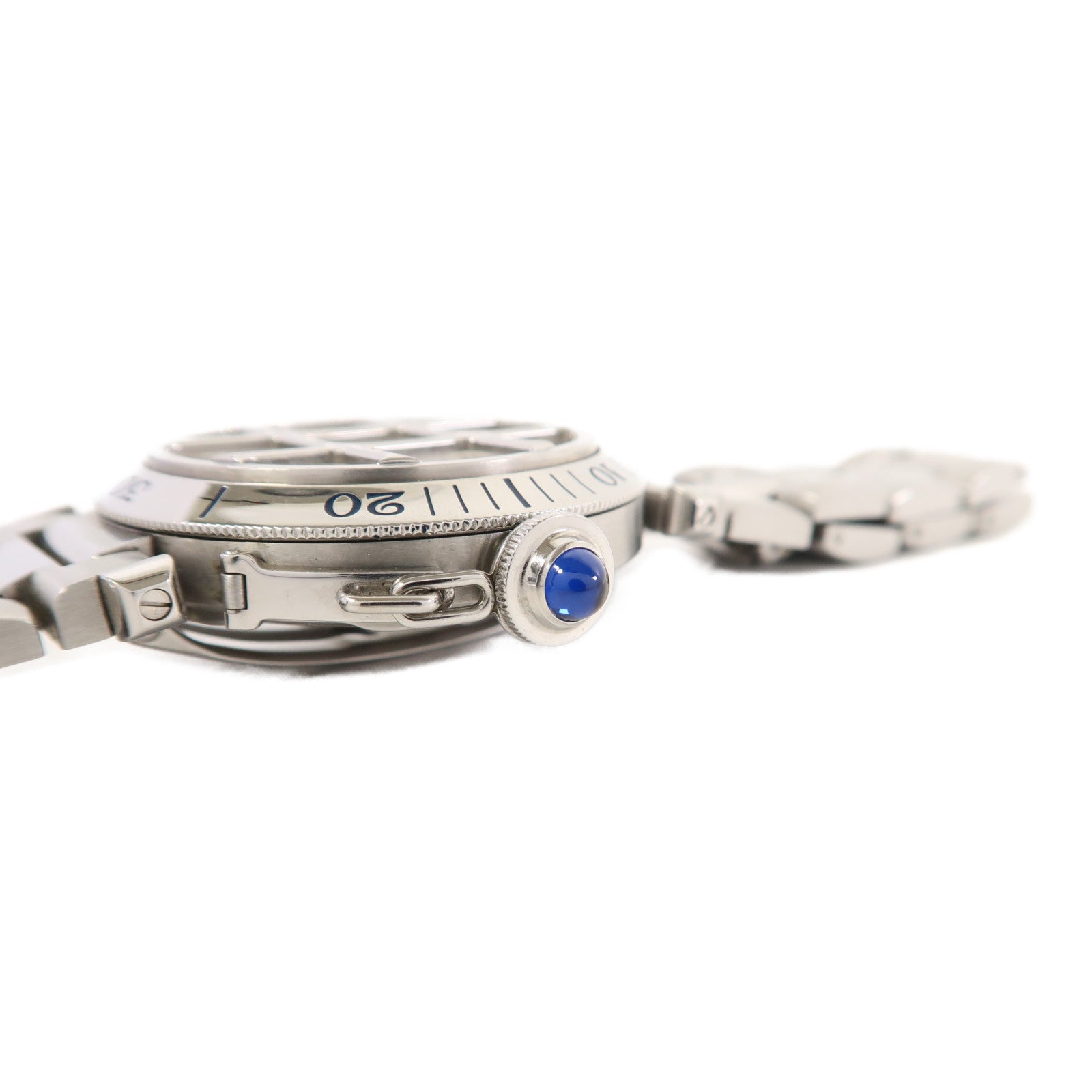 CARTIER Pasha Grid不鏽鋼手錶自動機芯米色