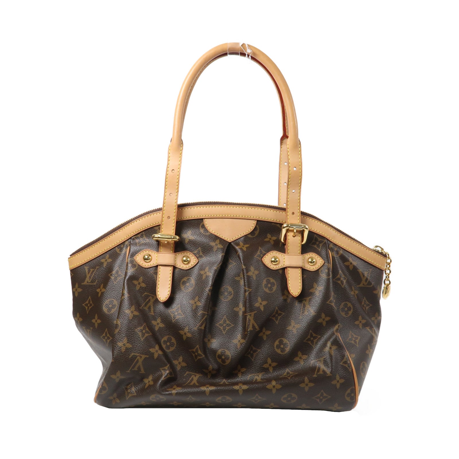 LOUIS VUITTON Monogram Tivoli GM金扣肩背袋啡色